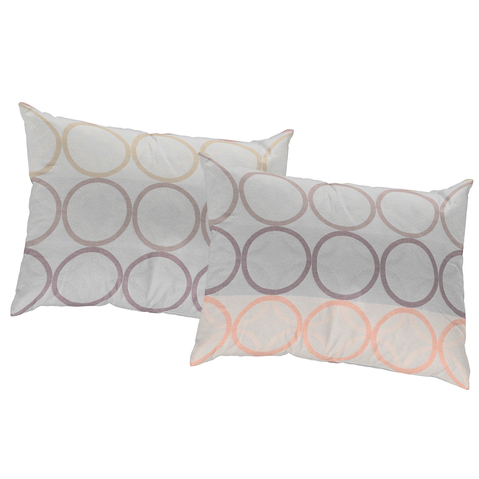 2er-Pack Kissenhüllen ZIRBELLO - rosé-lila - 40x60 cm