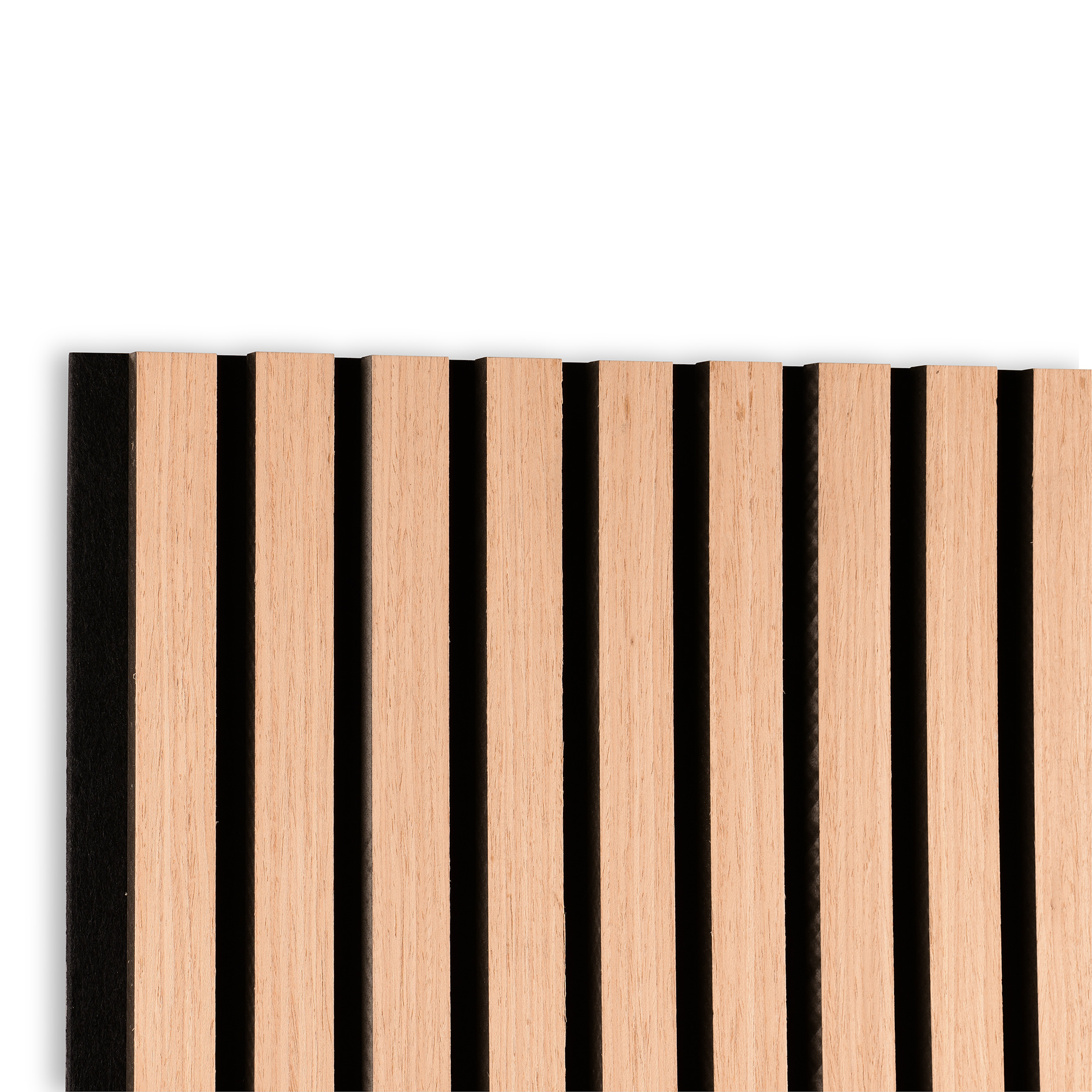 2er-Set Akustikpaneele - Artisan Eiche - Filz schwarz - 61x120 cm