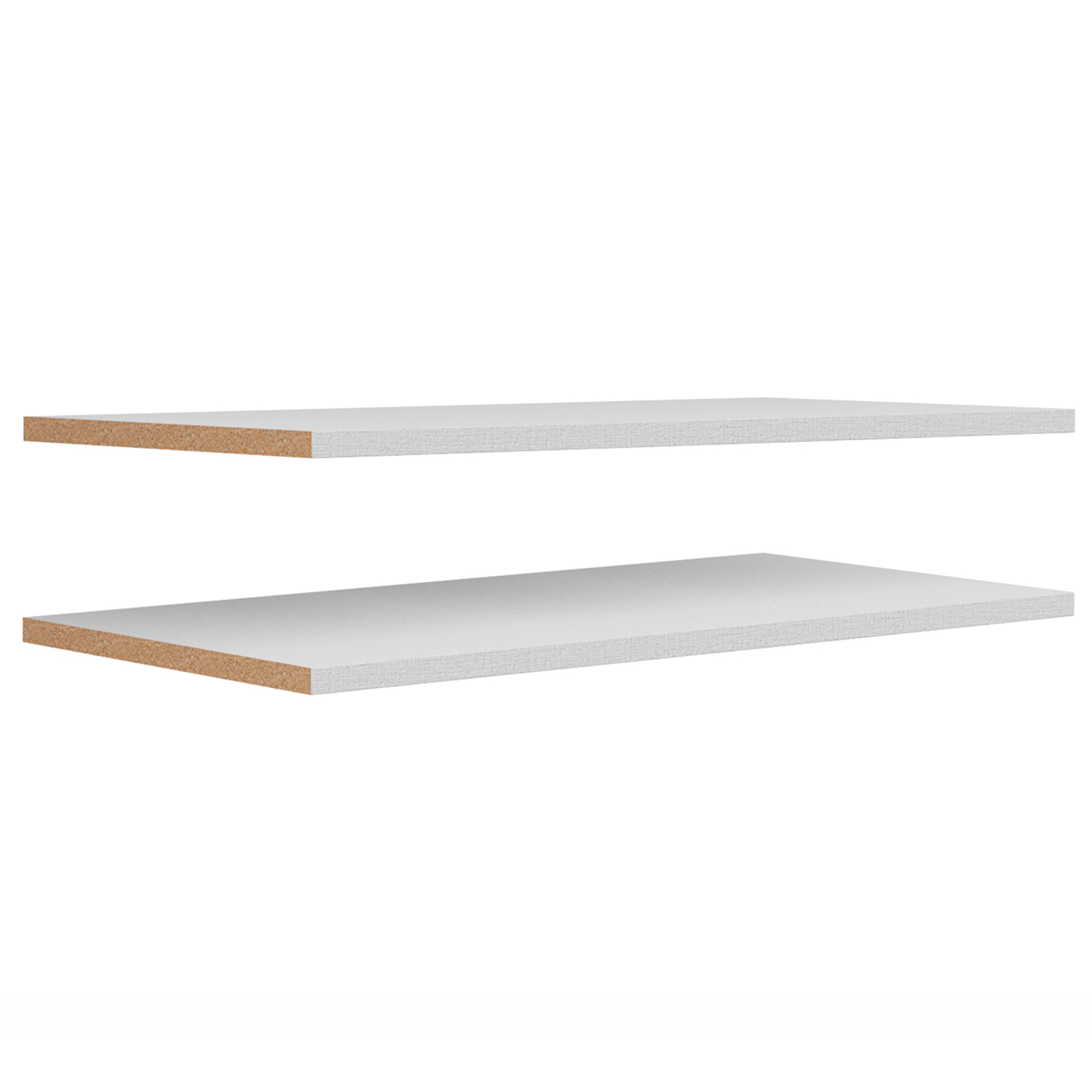 2er-Set Einlegeböden - hellgrau kariert - 88 cm
