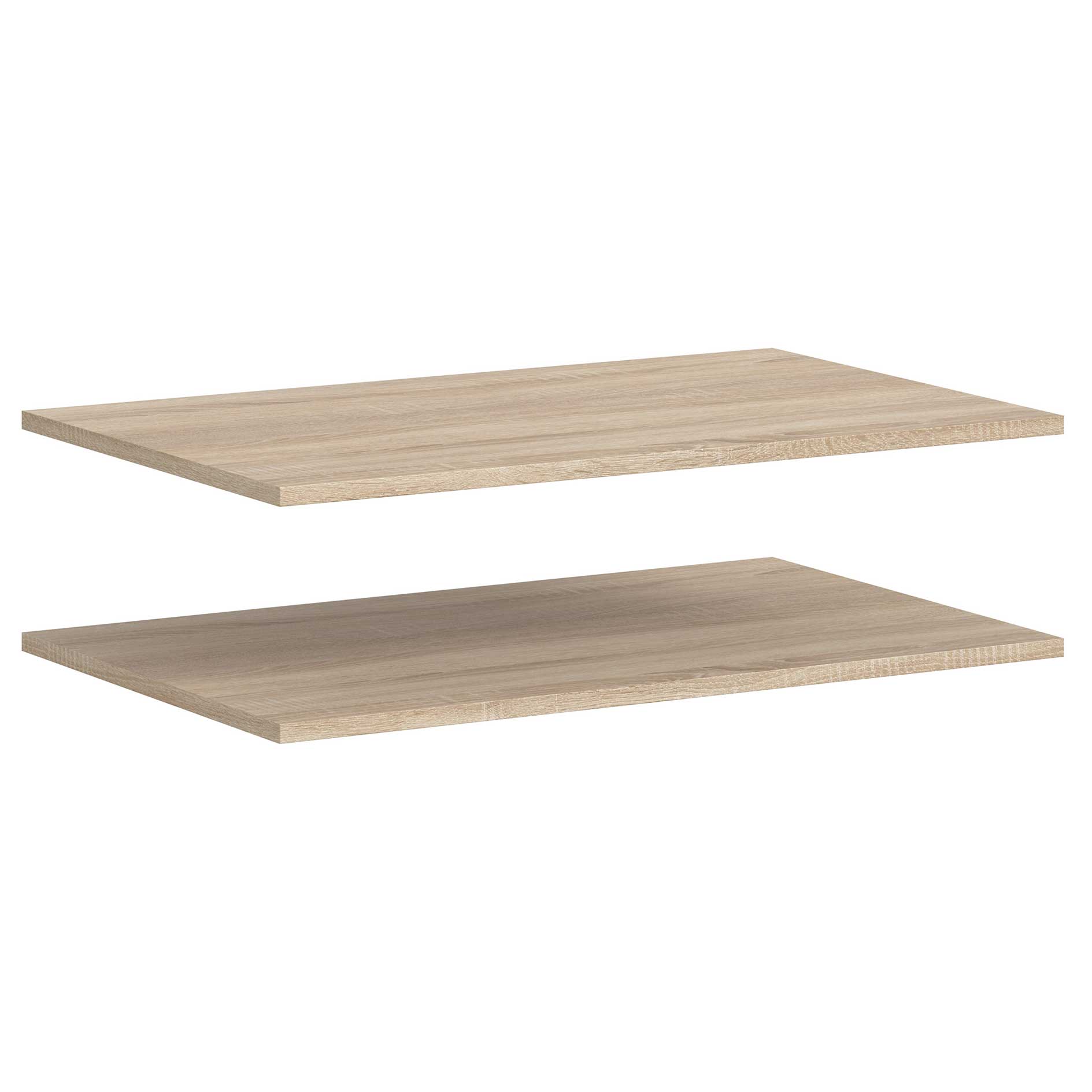 2er-Set Einlegeböden - Sonoma Eiche - 77 cm breit