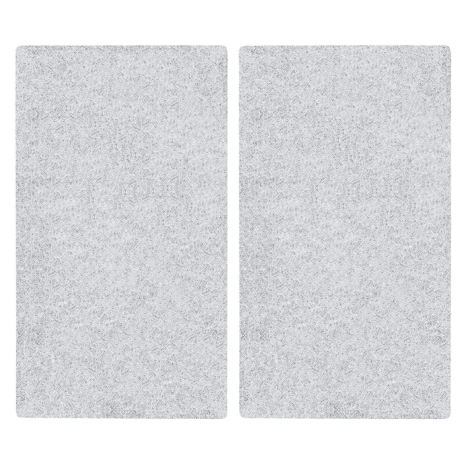 2er-Set Glasabdeckplatten - transparent - 30 cm