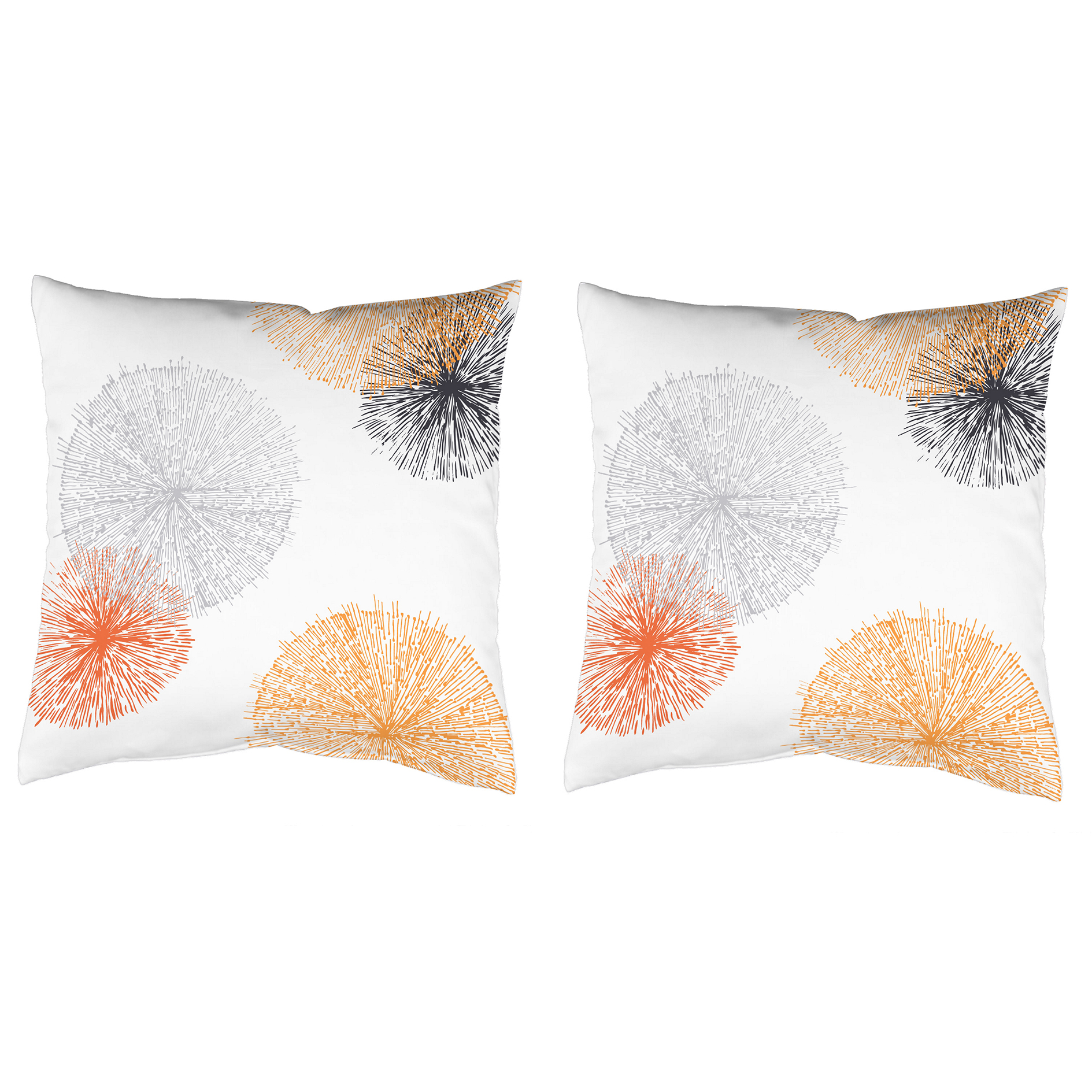 2er-Set Kissenhüllen SCOPPIO - orange - 50x50 cm