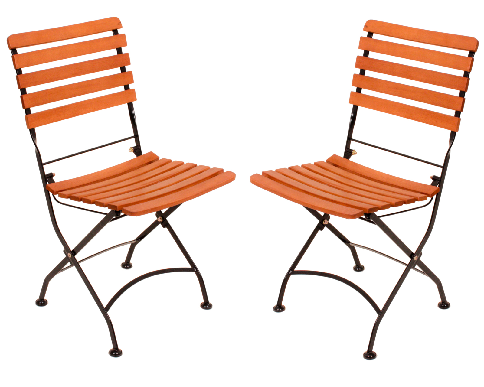 2er-Set Klappstuhl WIEN - natur-schwarz - klappbar
