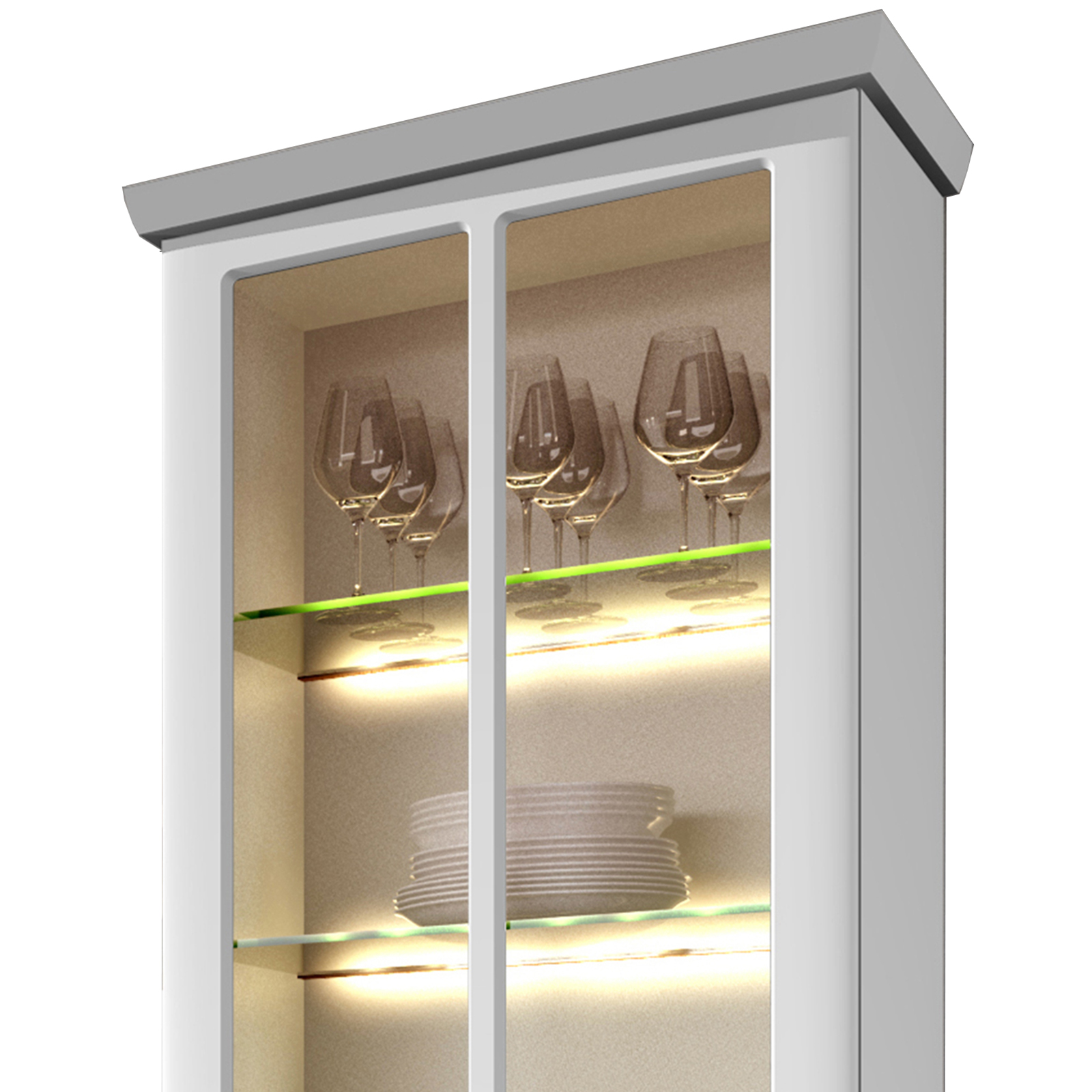 2er-Set LED-Glaskantenbeleuchtung