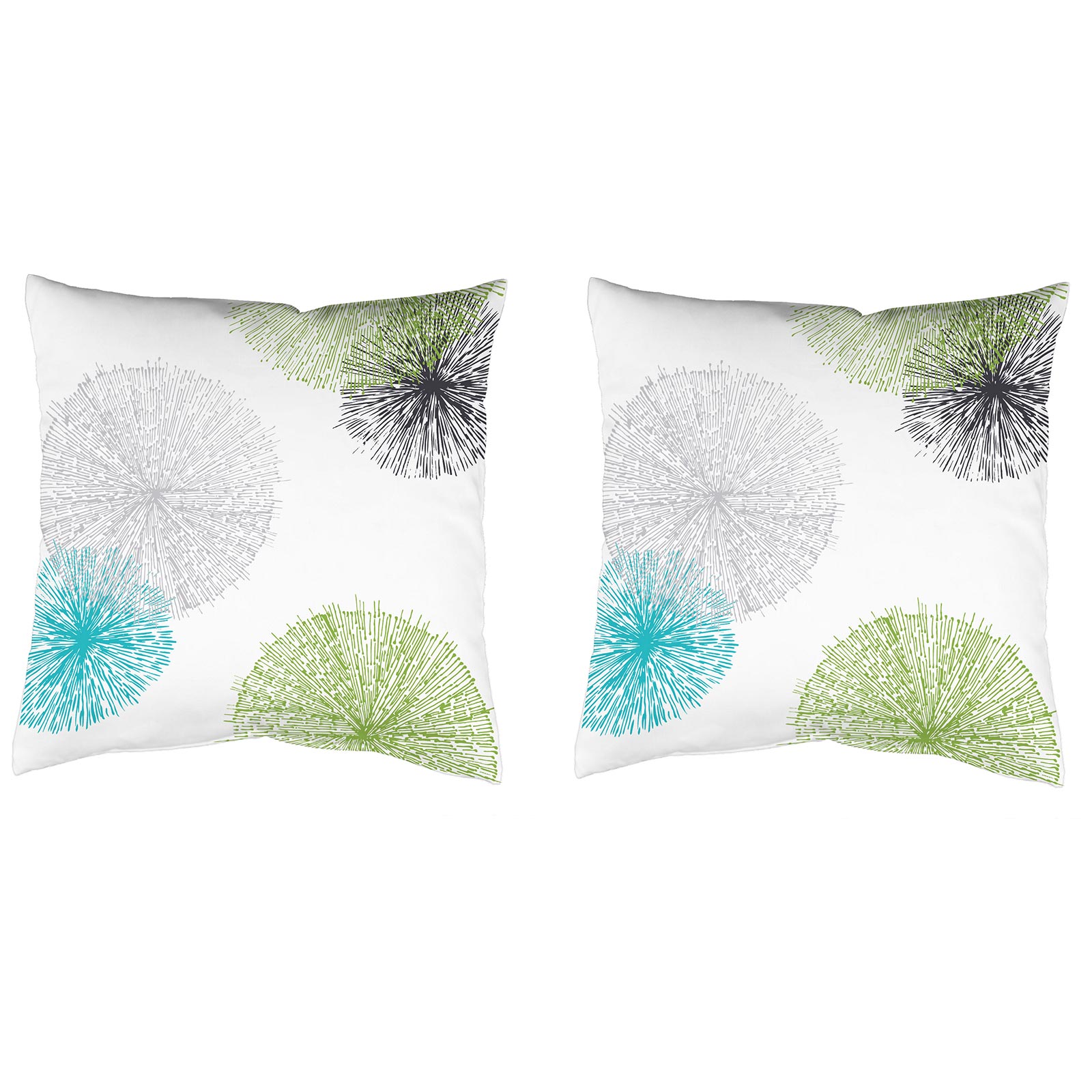 2er-Set Samt-Kissen SCOPPIO - grün - 50x50 cm