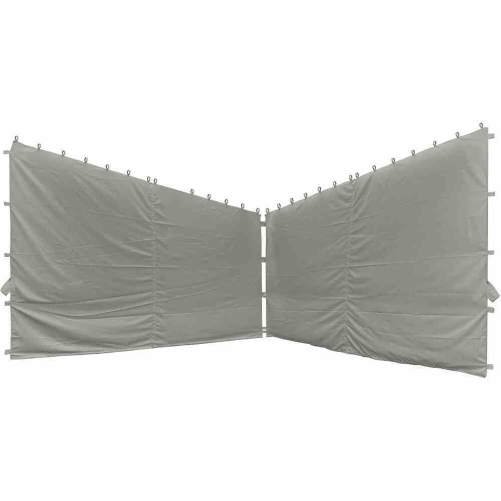 2er-Set Seitenteile zu Pavillon BERLINO - hellgrau - für 3x3 m