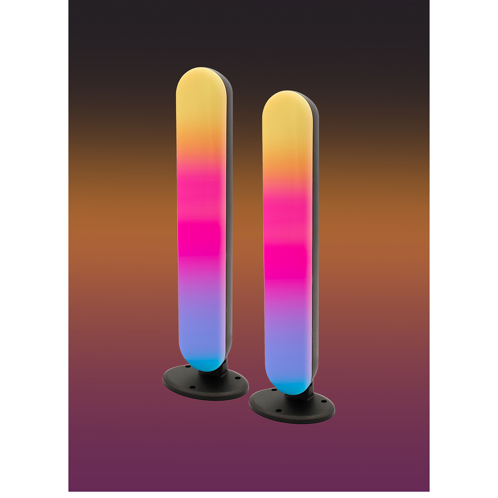 2er-Set SMART-LED-RGB-Lightbar - dimmbar - per App-steuerbar