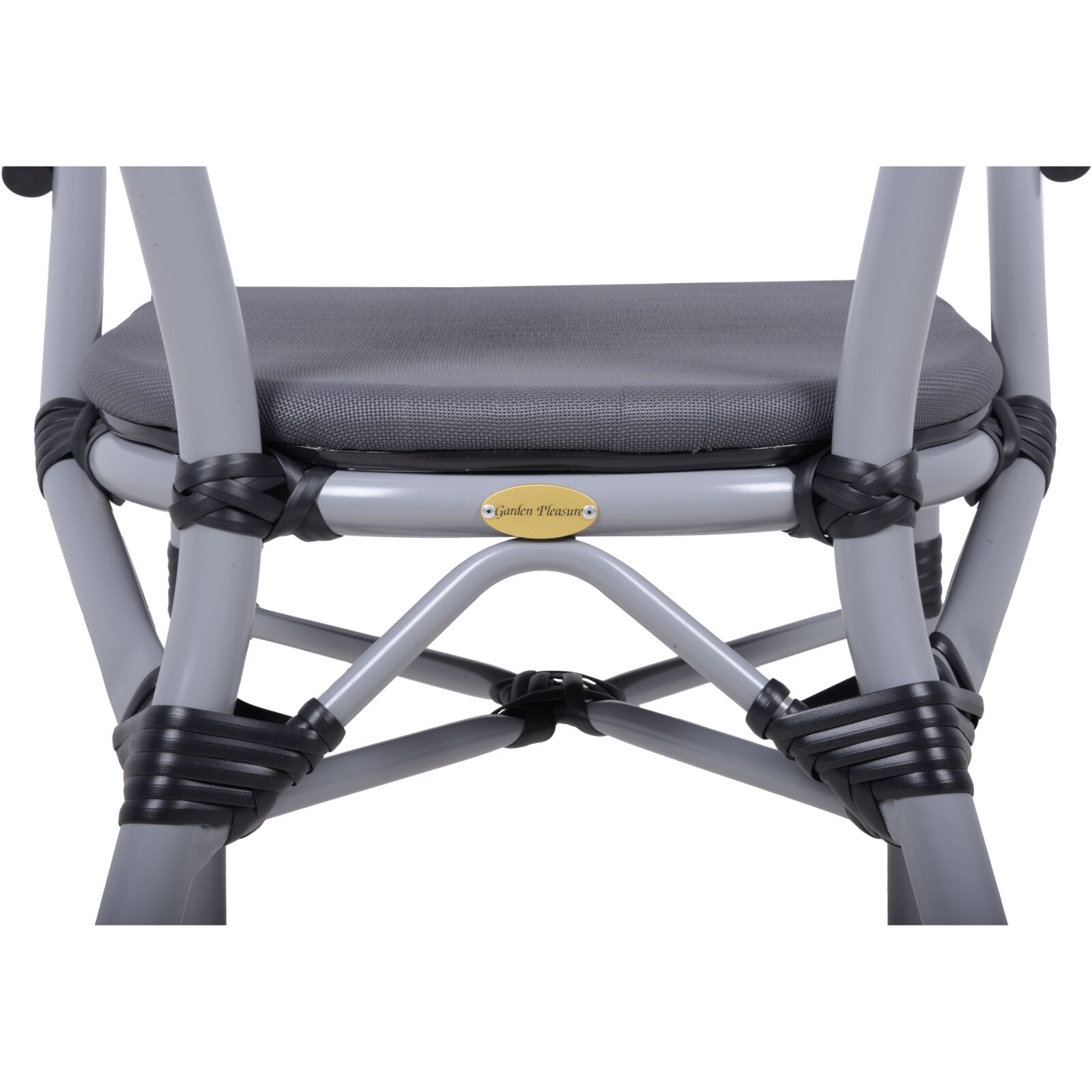 2er-Set Stapelstuhl TOSKANA - dunkelgrau - 82 cm 