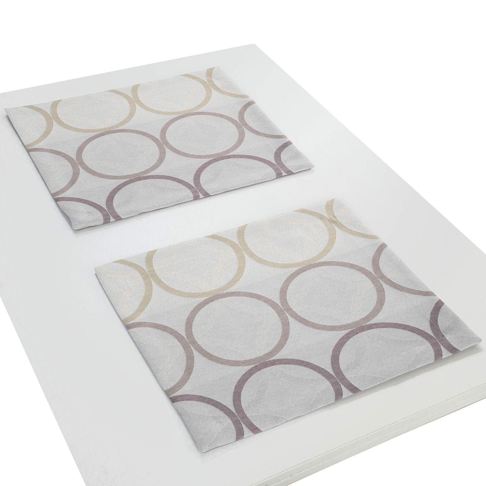 2er Tischset mit Kuvertsaum ZIRBELLO - rosé-lila - 40x35 cm