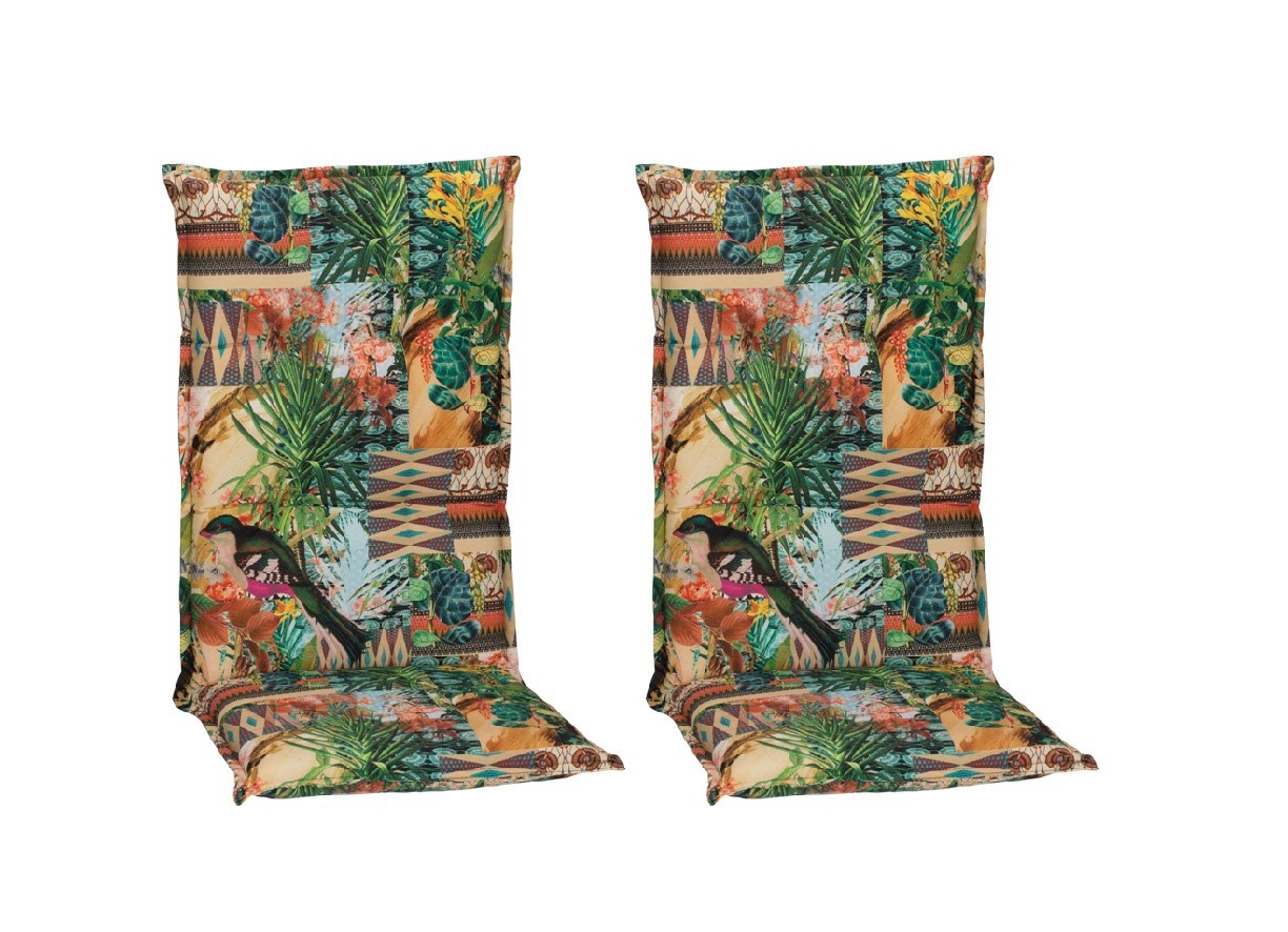 2x Saumauflage Hochlehner - bunt - Dschungel - 46x118 cm