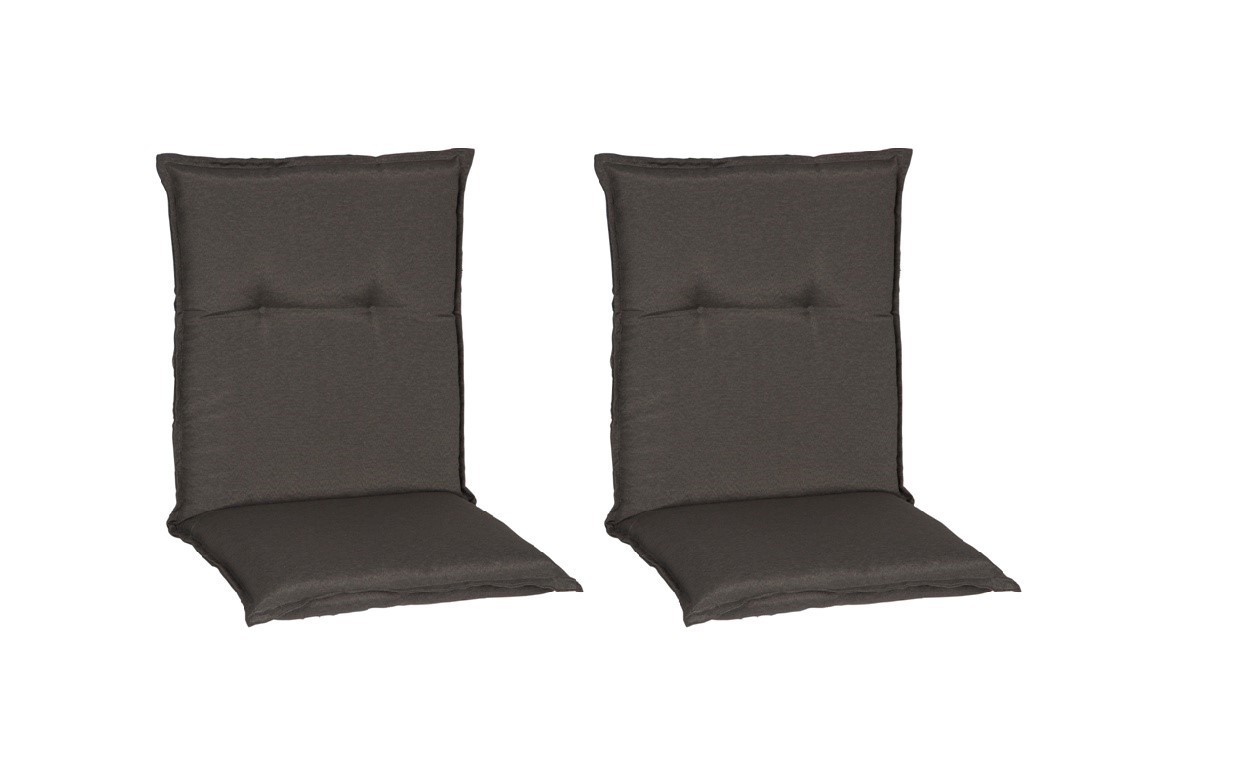 2x Saumauflage Niedriglehner - grau - 46x98 cm