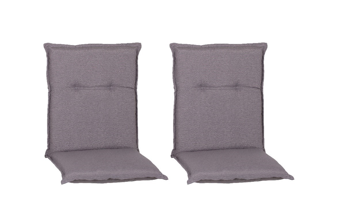 2x Saumauflage Niedriglehner - hellgrau - 46x98 cm