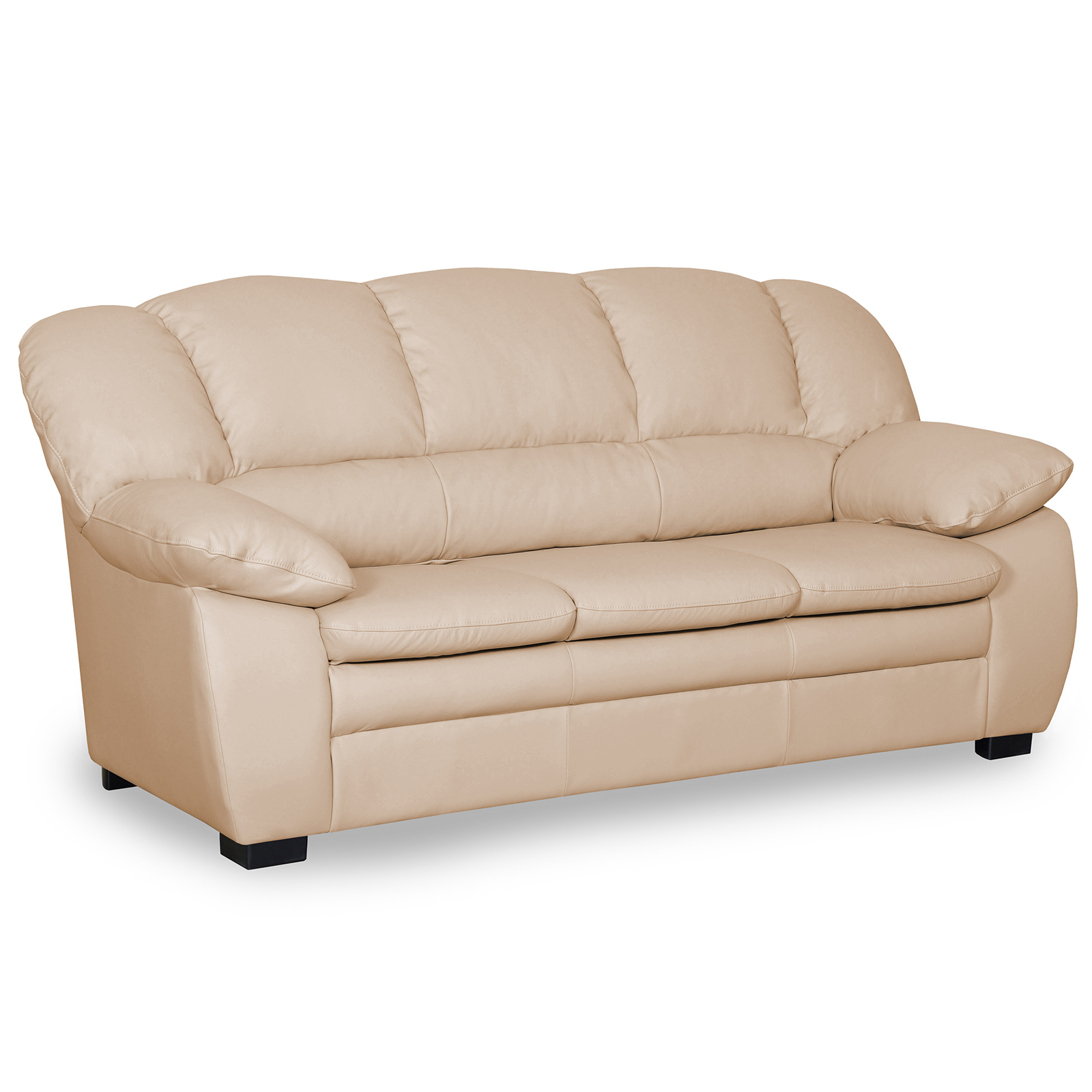 3-Sitzer-Sofa - biscuit - Kunstleder