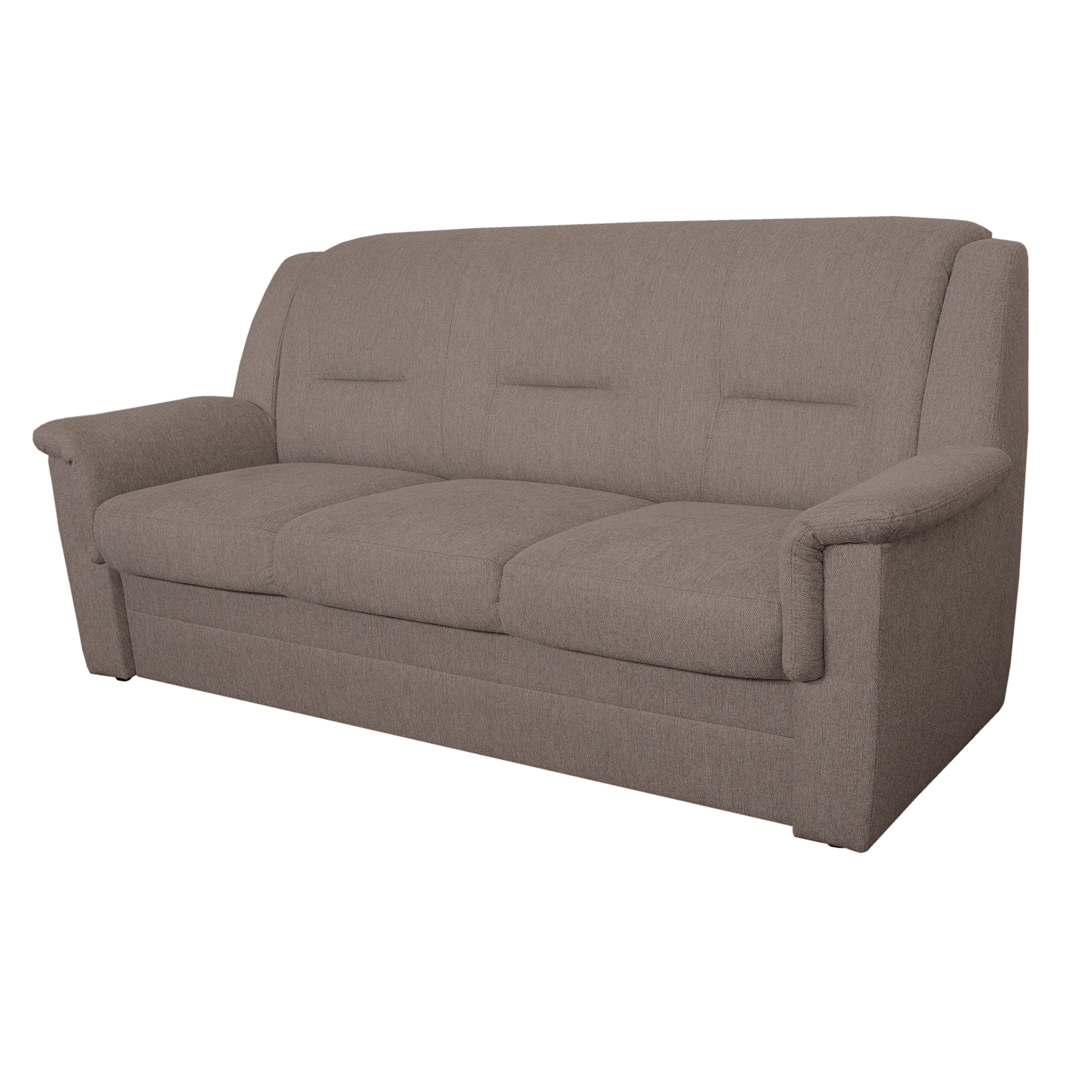 3-Sitzer-Sofa - braun - Webstoff - 209 cm