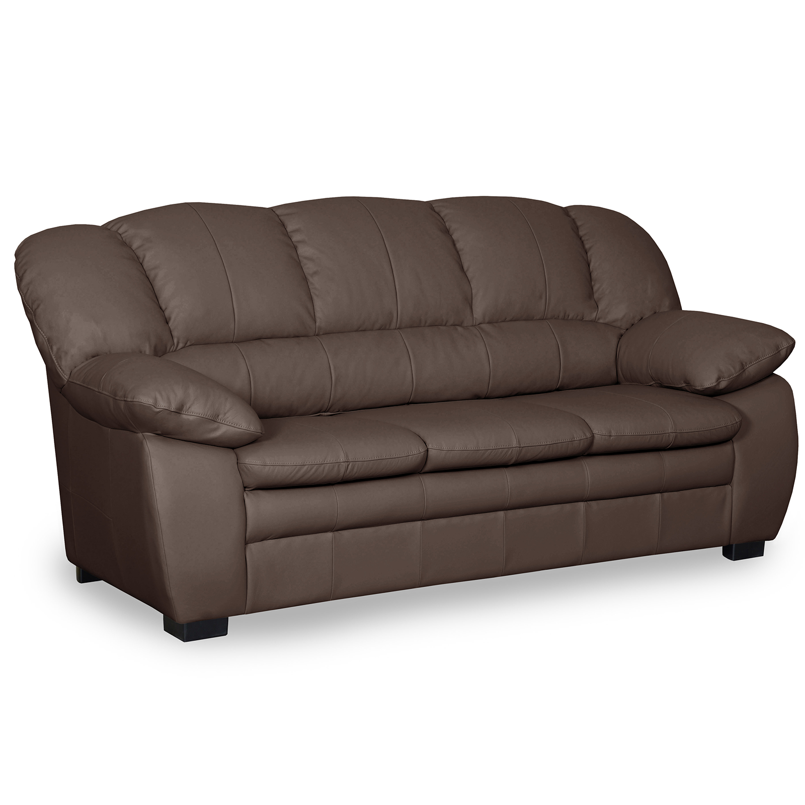 3-Sitzer-Sofa - cocoa - Echtleder