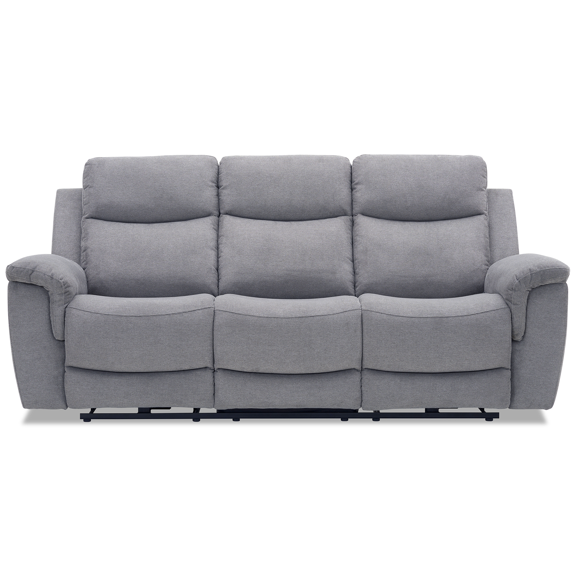 3-Sitzer-Sofa - dunkelgrau - Webstoff - mit Relaxfunktion