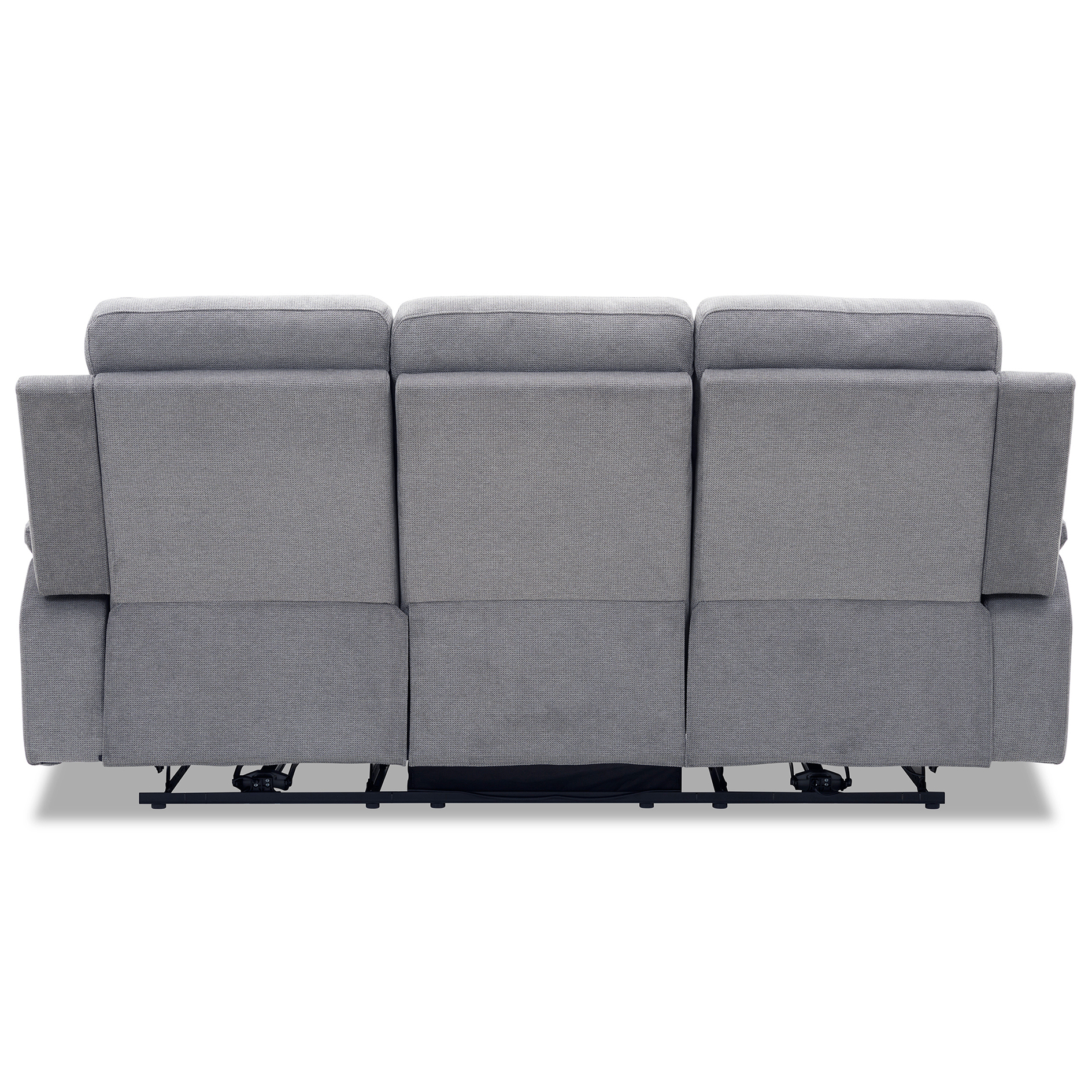 3-Sitzer-Sofa - dunkelgrau - Webstoff - mit Relaxfunktion