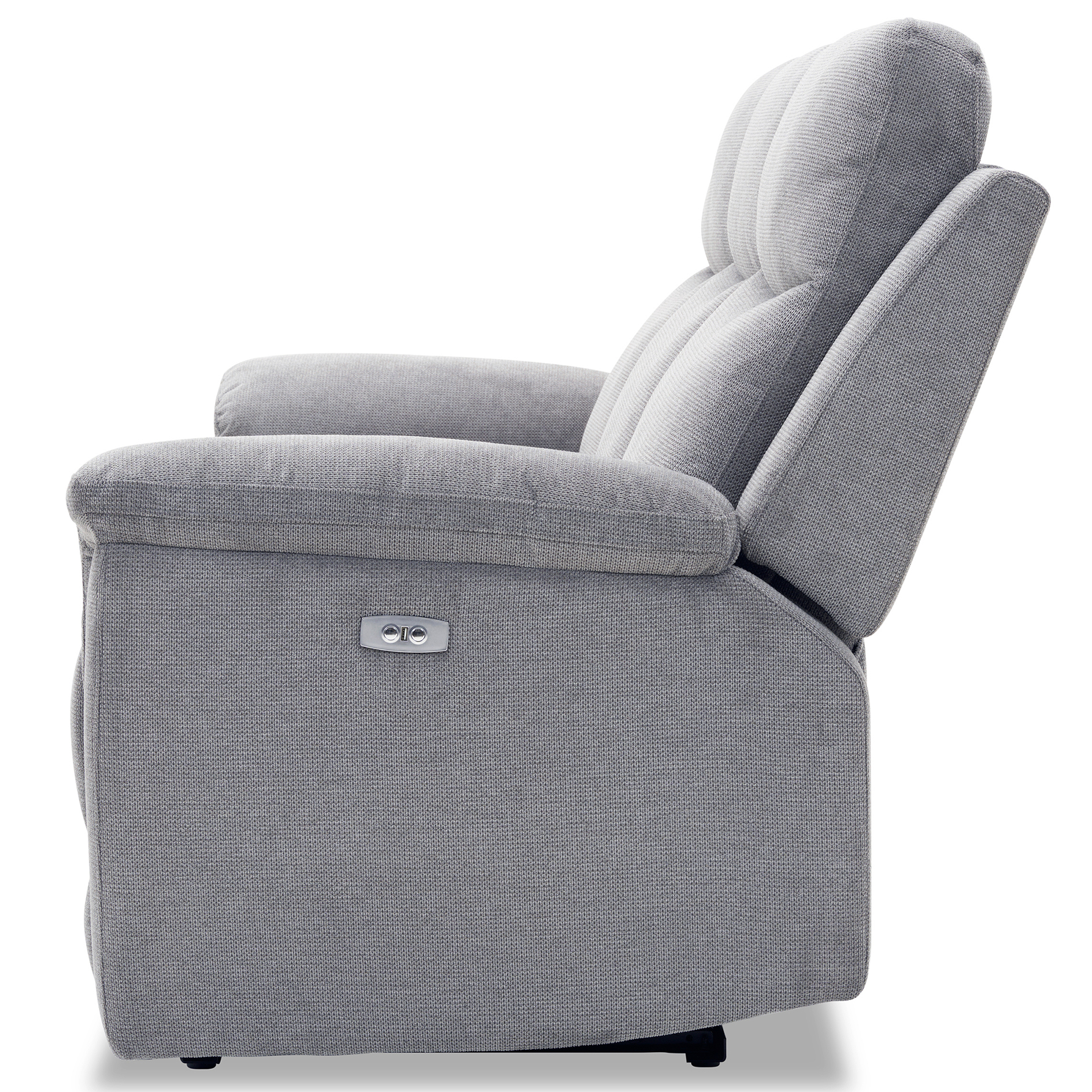 3-Sitzer-Sofa - dunkelgrau - Webstoff - mit Relaxfunktion
