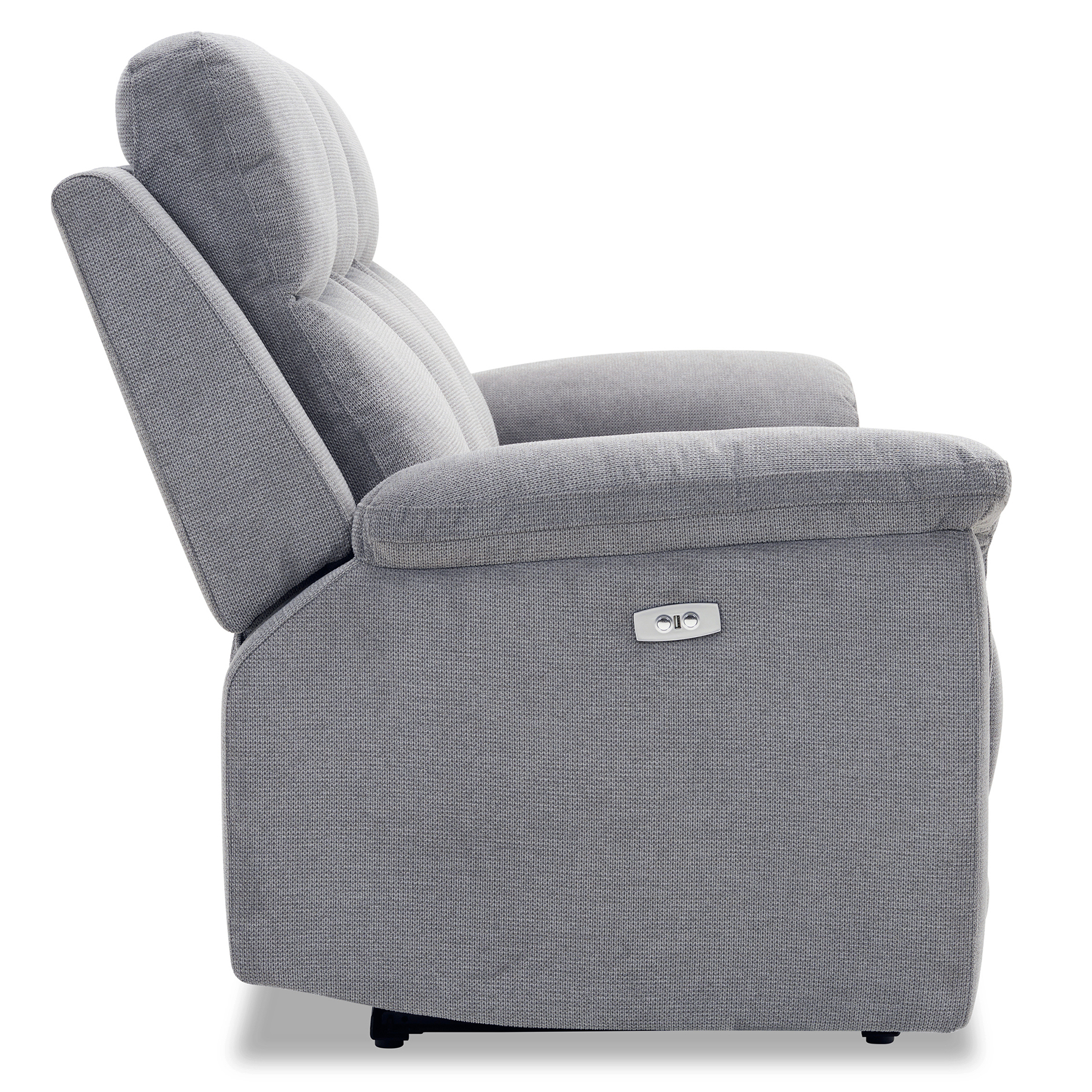 3-Sitzer-Sofa - dunkelgrau - Webstoff - mit Relaxfunktion