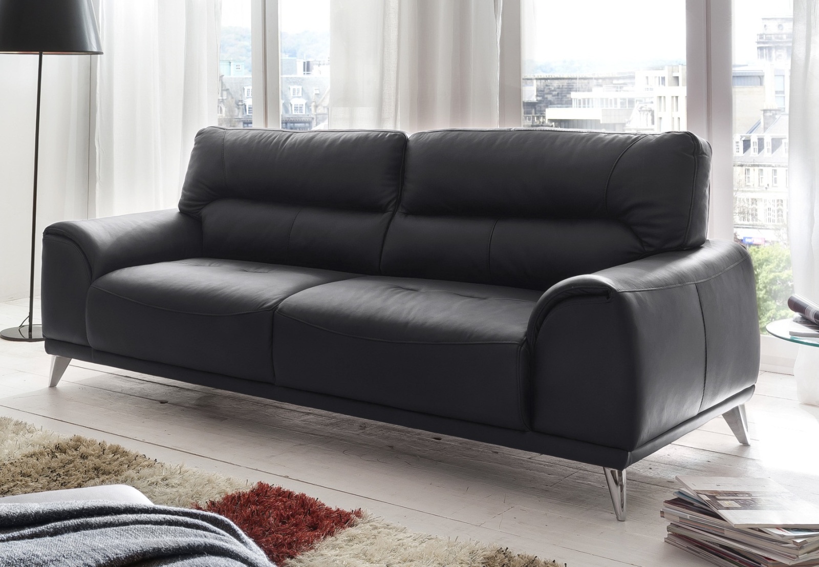 3-Sitzer Sofa - schwarz