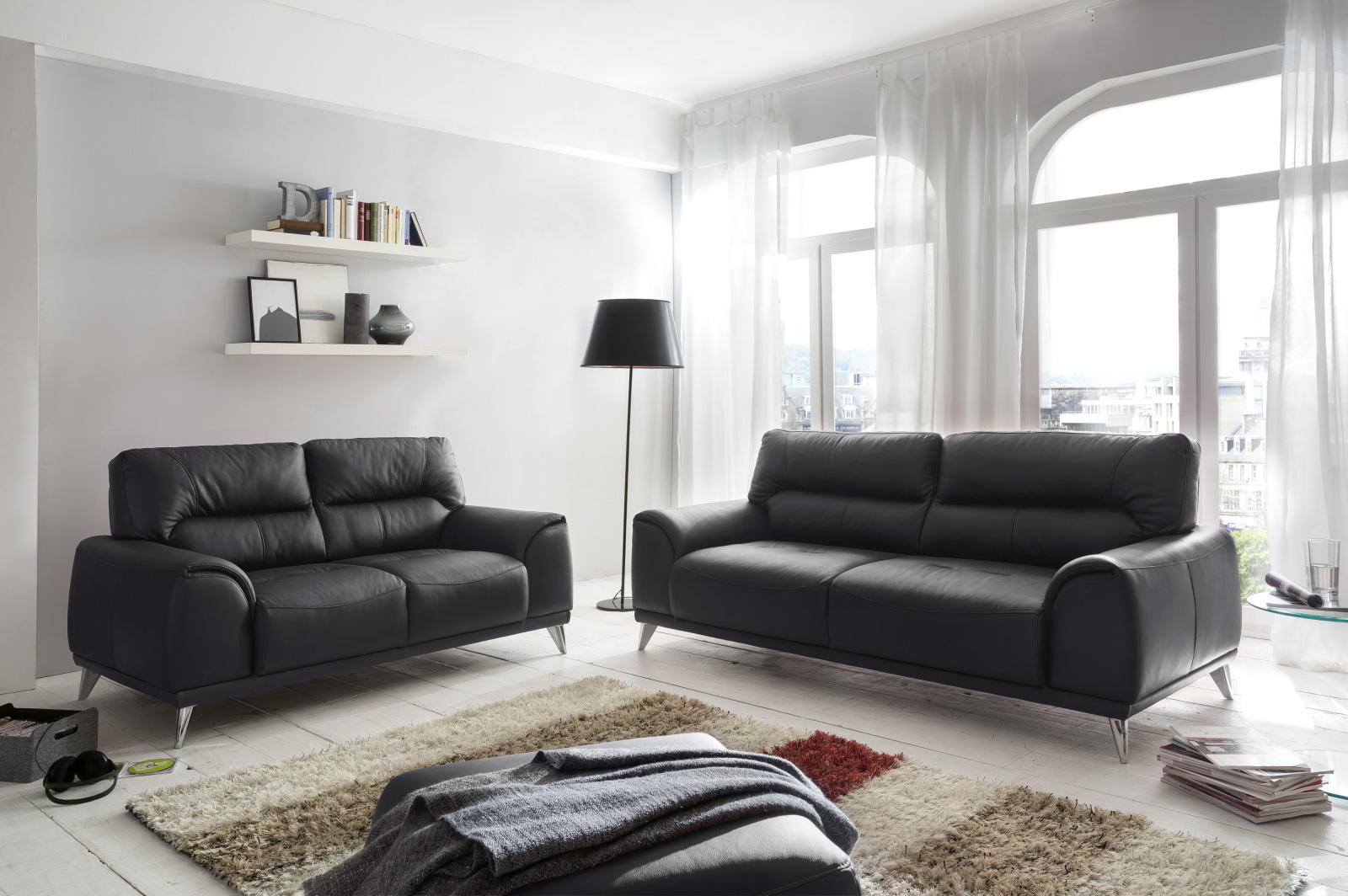 3-Sitzer Sofa - schwarz