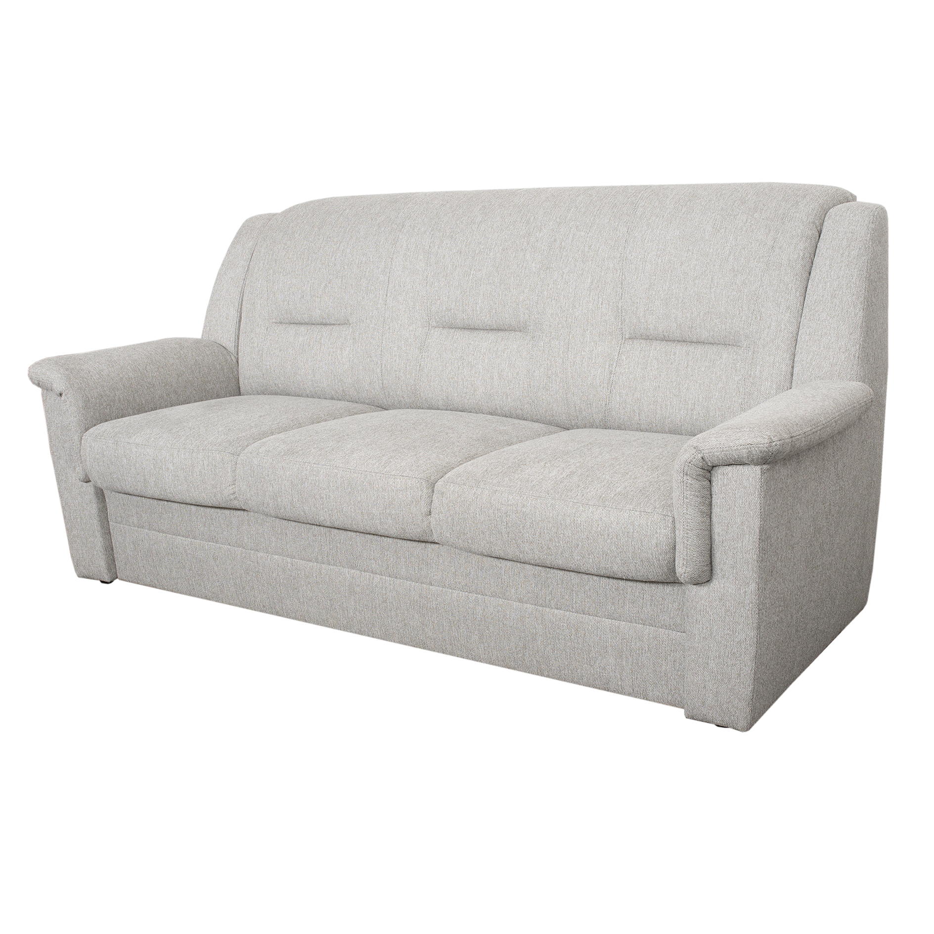 3-Sitzer-Sofa - silber - Webstoff - 209 cm