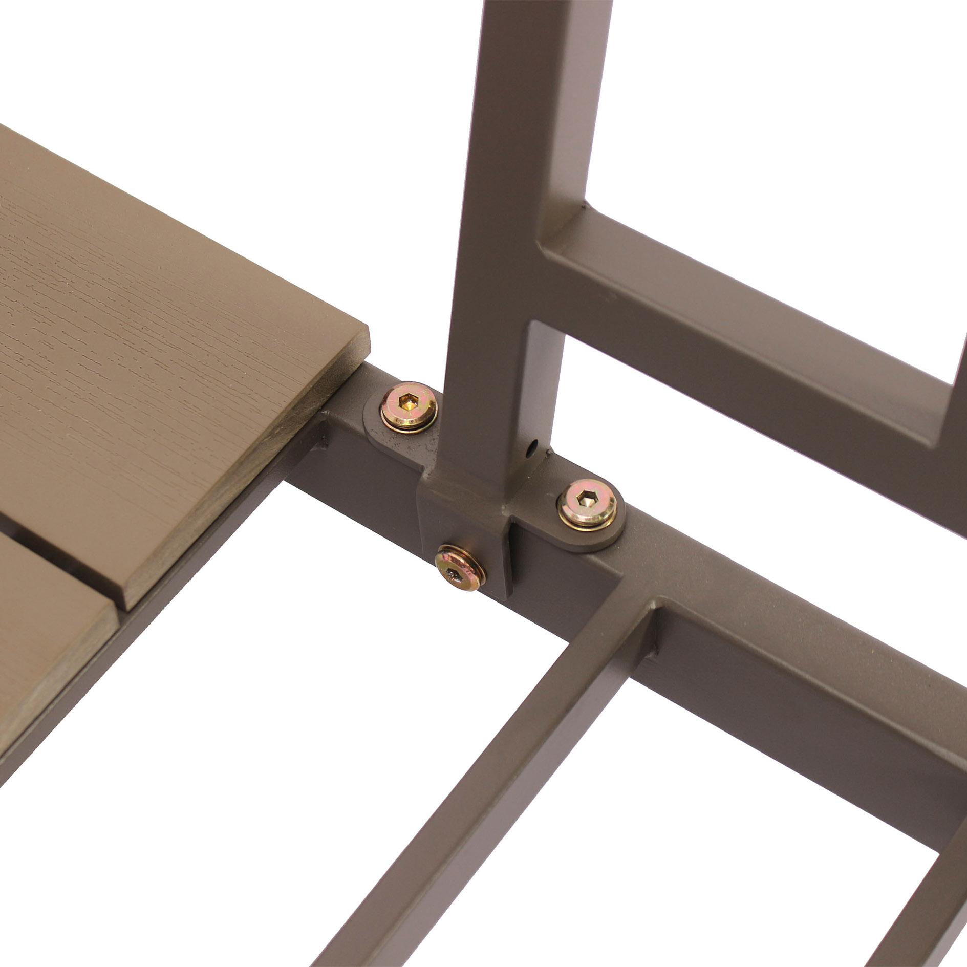 3-teilige Garten-Lounge - braun-beige - inklusive Kissen