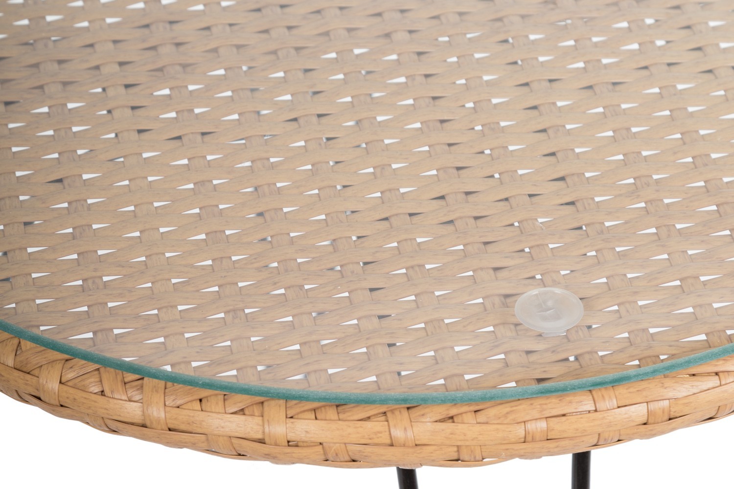 3-teilige Sitzgruppe - grau-beige - mit Sitzkissen