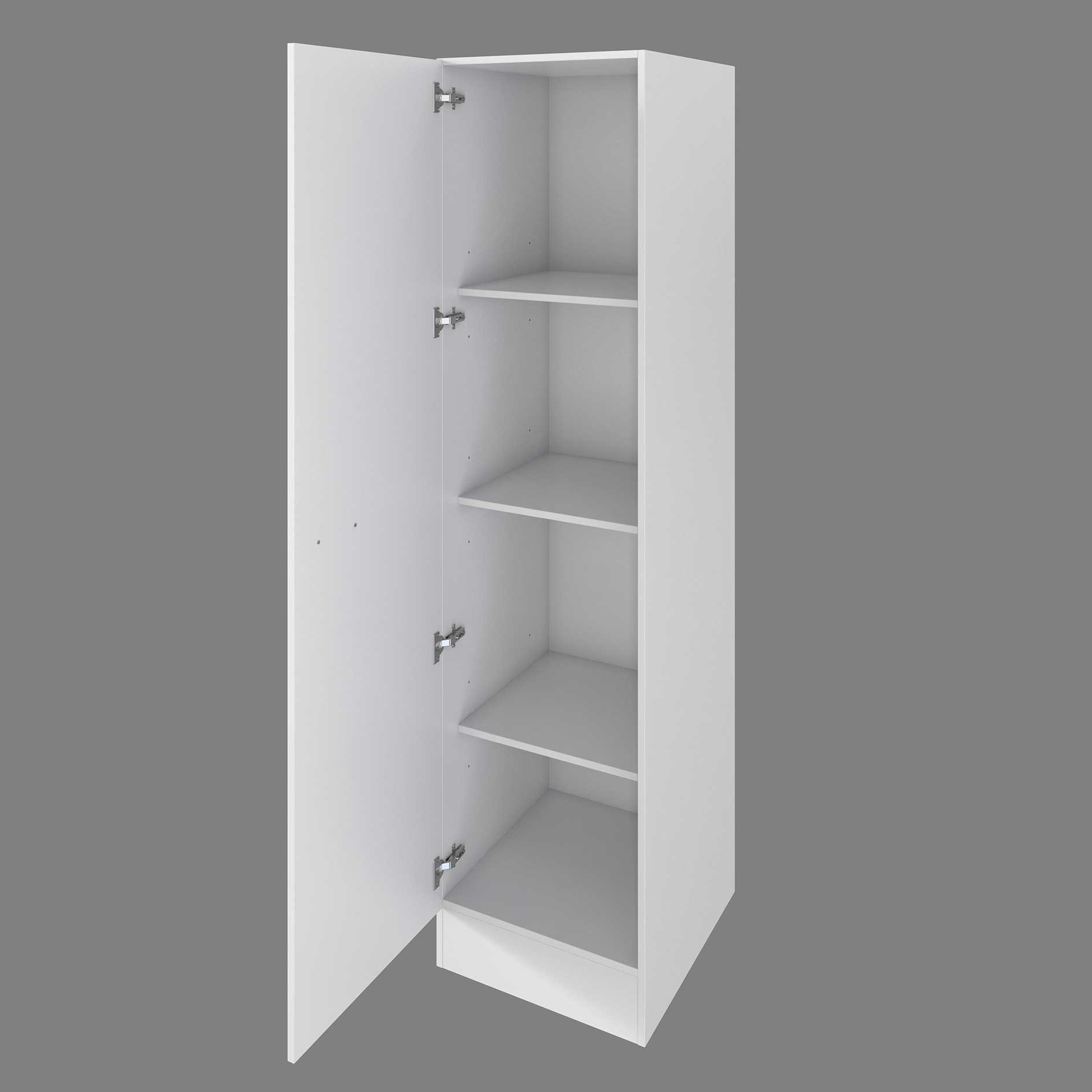 3-teiliger Mehrzweckschrank LUCCA - weiß - 130 cm breit
