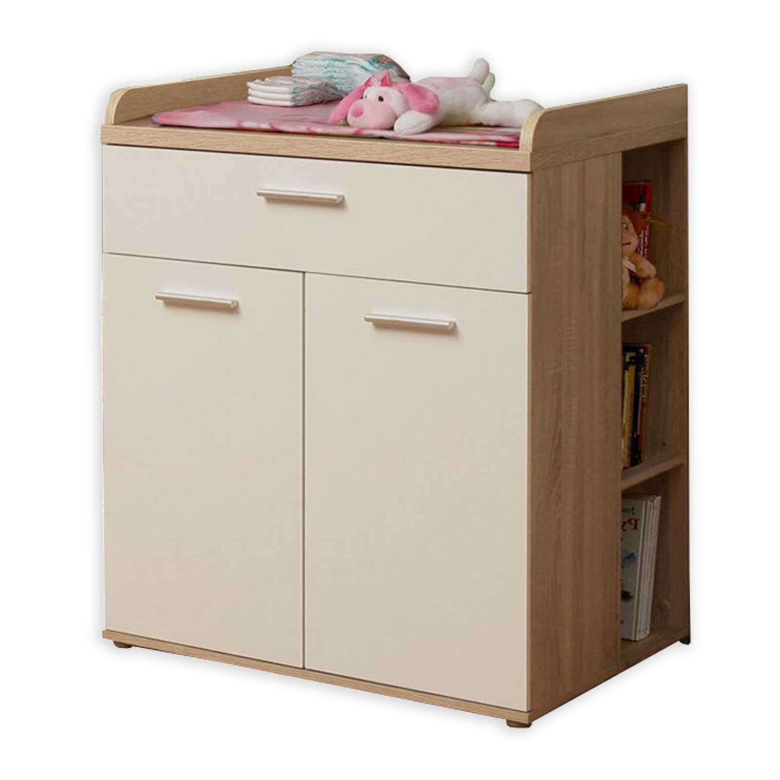 3-teiliges Babyzimmer-Set - Sonoma Eiche - weiß