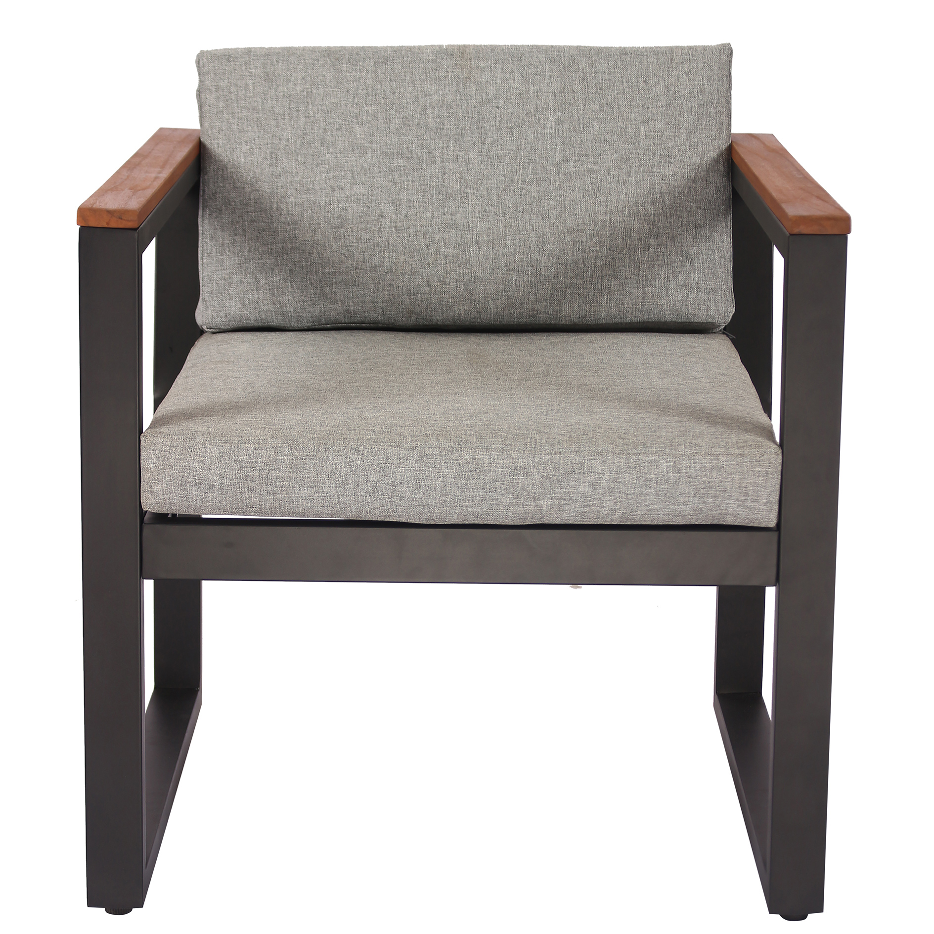 Teakholz Bistroset Mit Schwarzen Kissen - Klappbar Für Balkon & Garten