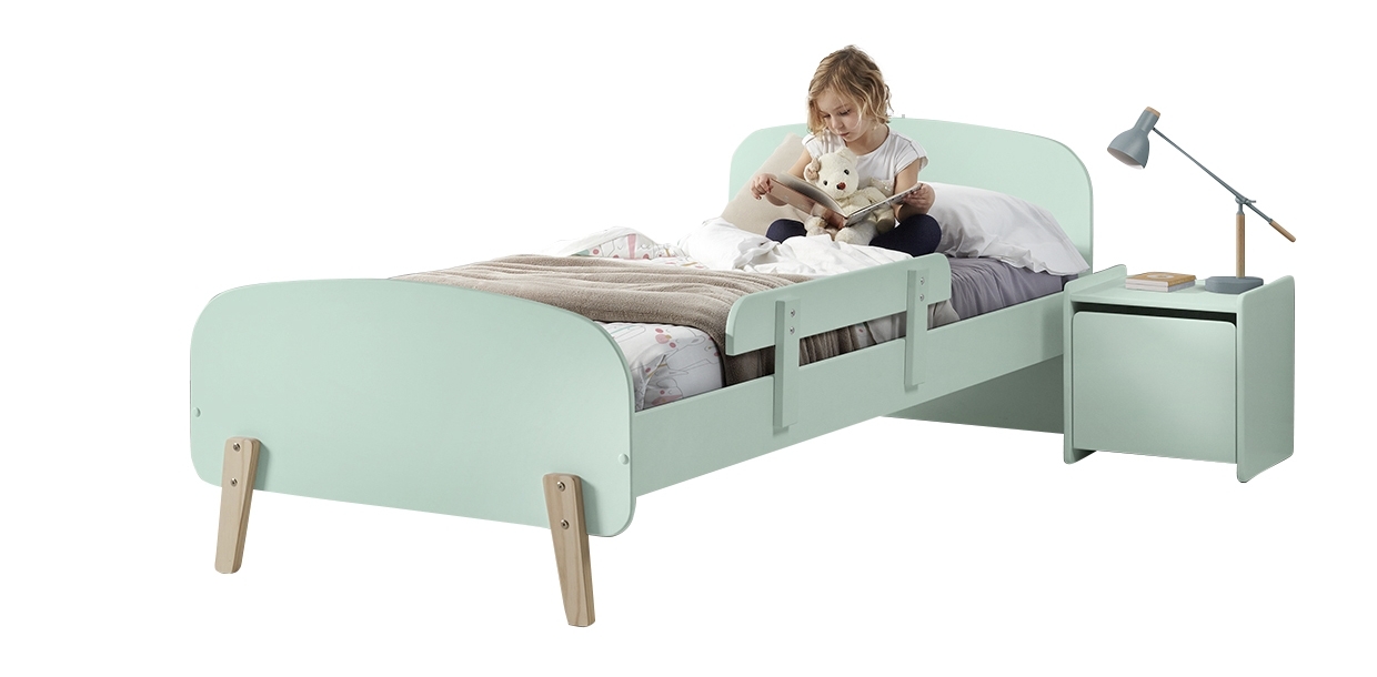 3-teiliges Kinderzimmer-Set KIDDY - mintgrün - Absturzschutz - 90x200 cm