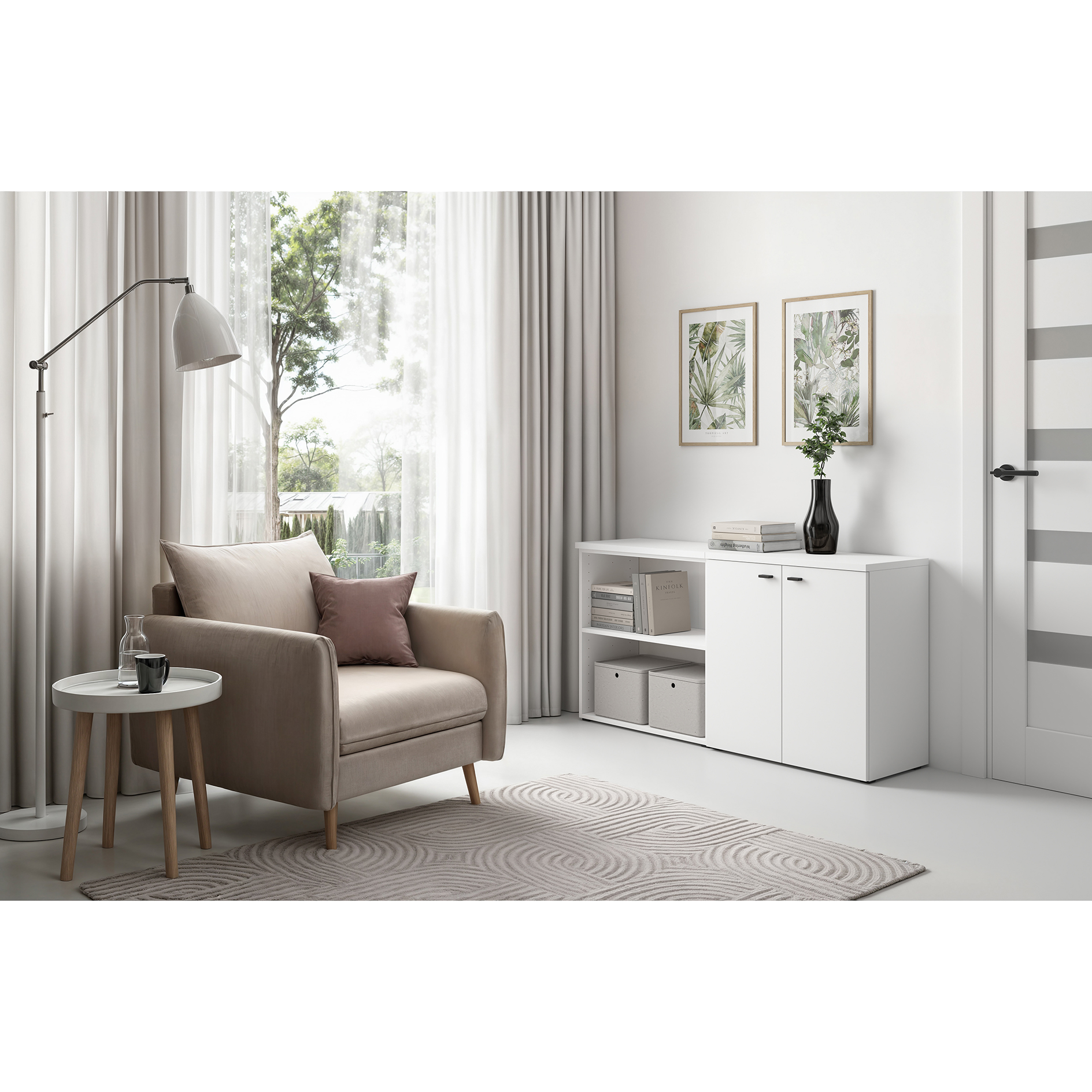 3-teiliges Kommoden-Set - weiß