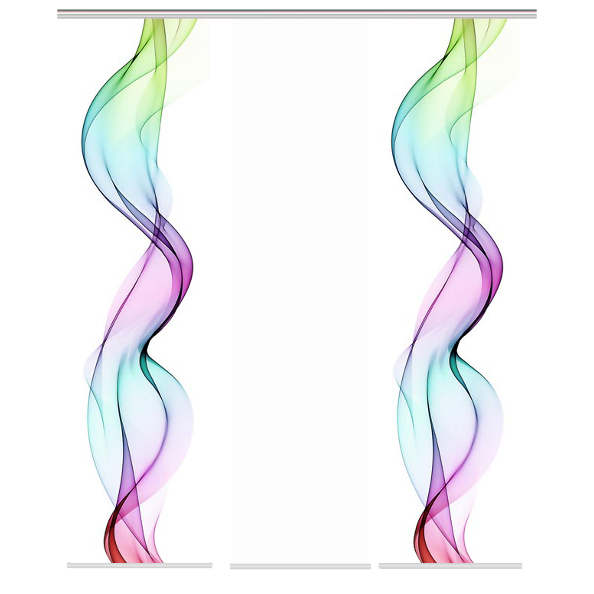 3-teiliges Schiebevorhang-Set EDMONTON - multicolor - je 60x245 cm
