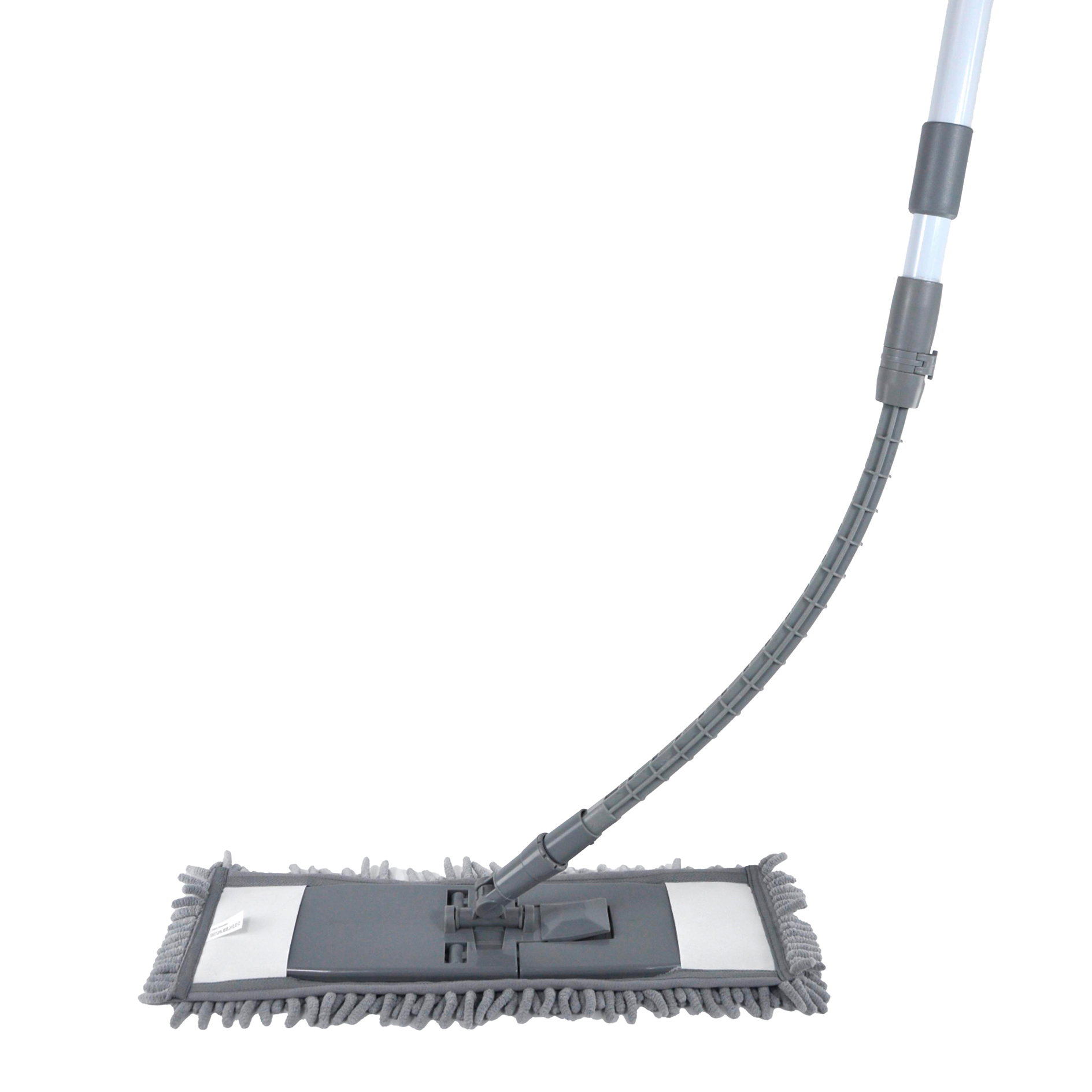 3-teiliges Wischmop-Set - grau - Teleskopstiel