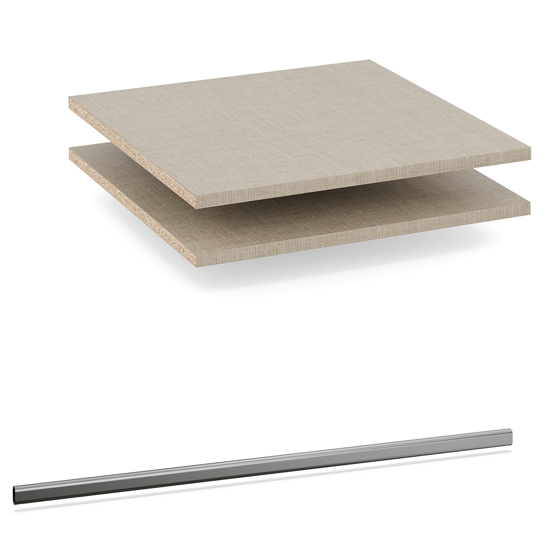 3-teiliges Zubehör-Set für Drehtürenschrank
