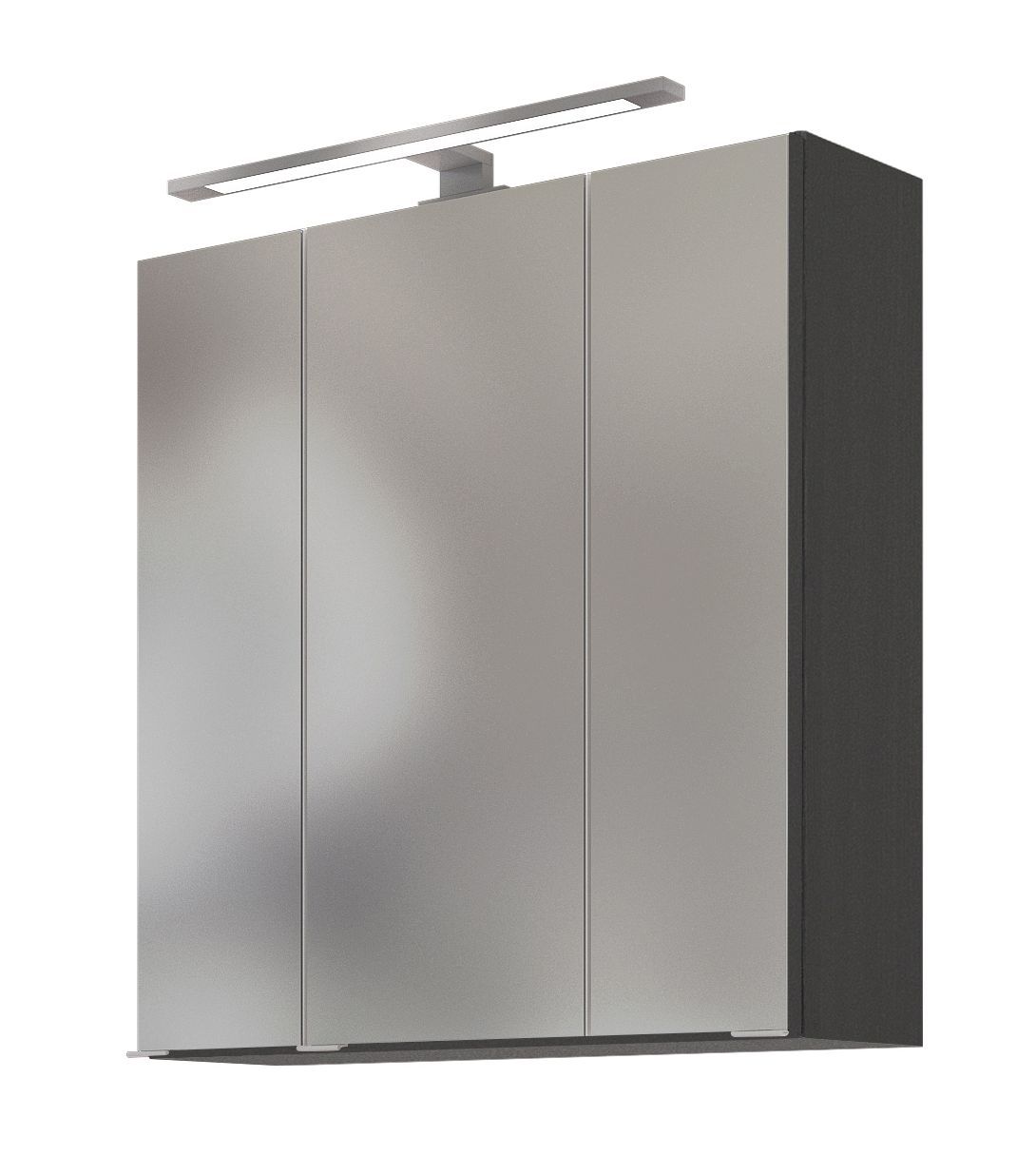 3D-Spiegelschrank AREZZO - graphitgrau - 60 cm