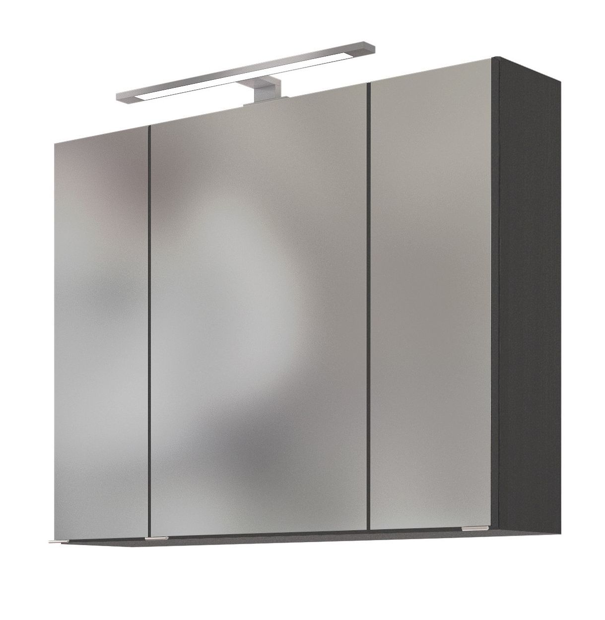 3D-Spiegelschrank AREZZO - graphitgrau - 80 cm