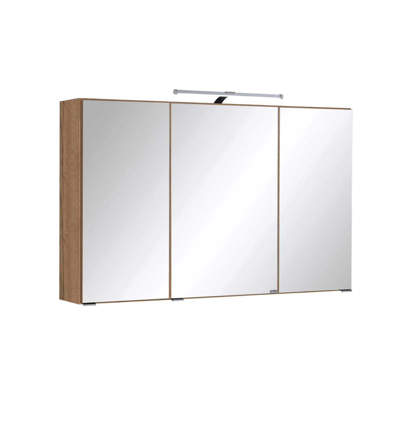 3D-Spiegelschrank BOLOGNA - Wotan Eiche - 100 cm breit