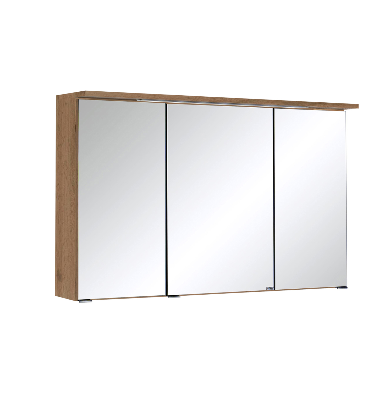 3D-Spiegelschrank BOLOGNA - Wotaneiche - 100 cm breit