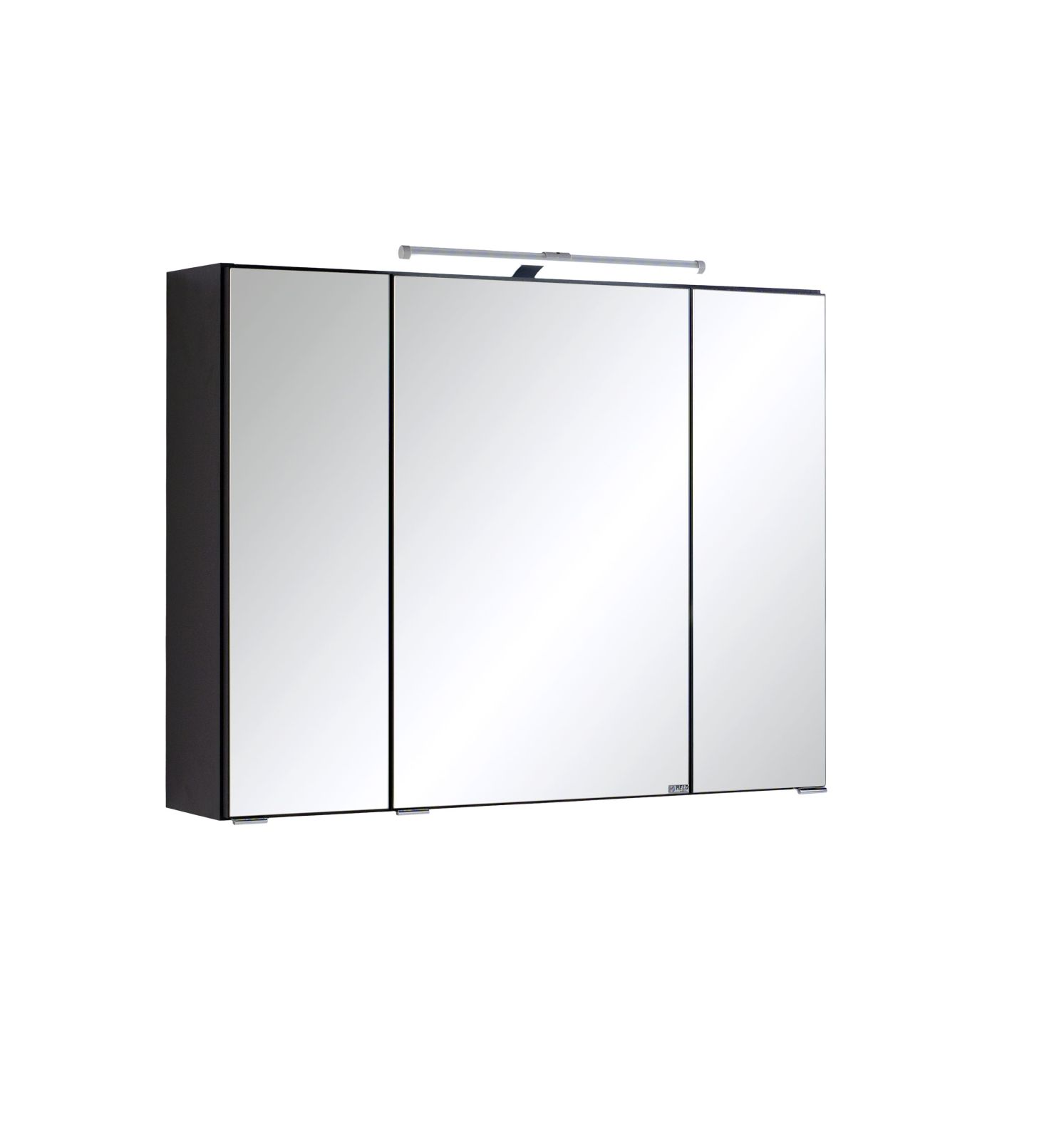 3D Spiegelschrank CARDIFF - graphitgrau - 80 cm
