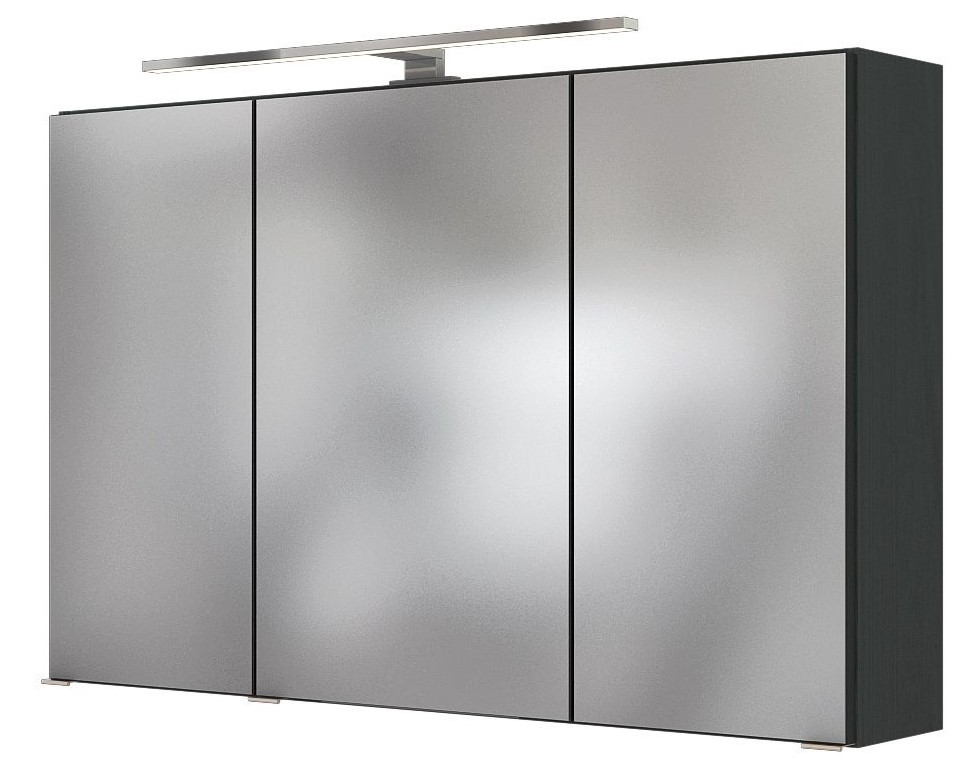 3D-Spiegelschrank FLORIDA - graphitgrau - 120 cm