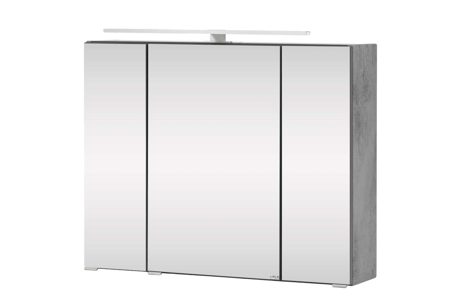 3D-Spiegelschrank STOCKHOLM - Oxid Stone - 80 cm