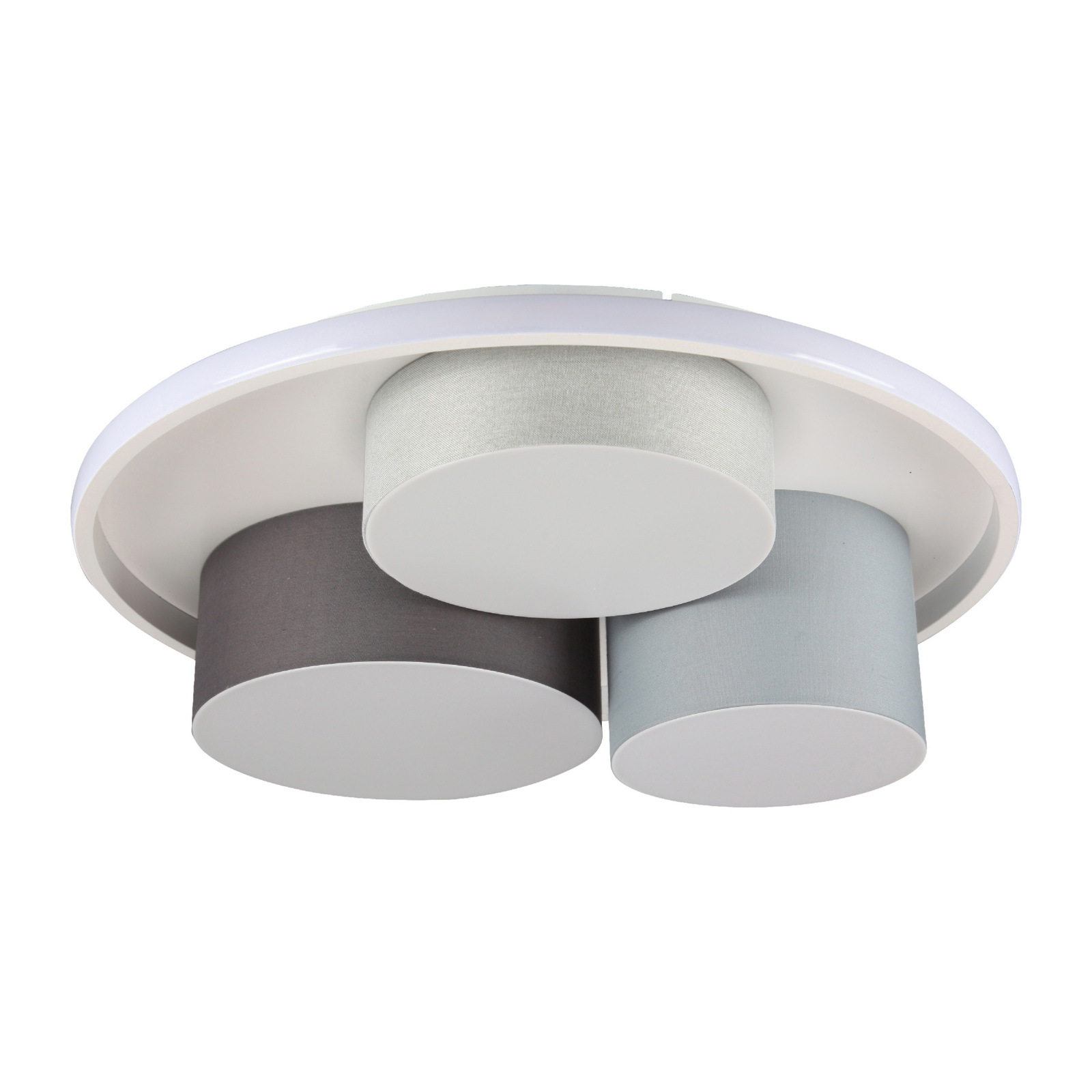 3er-LED Deckenleuchte EPPAN - grau - 56 cm