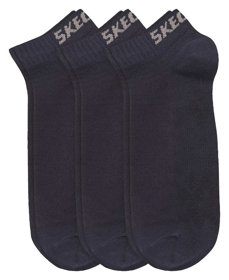 3er Pack SKECHERS Unisex Sneaker Socken - navy - 35/38