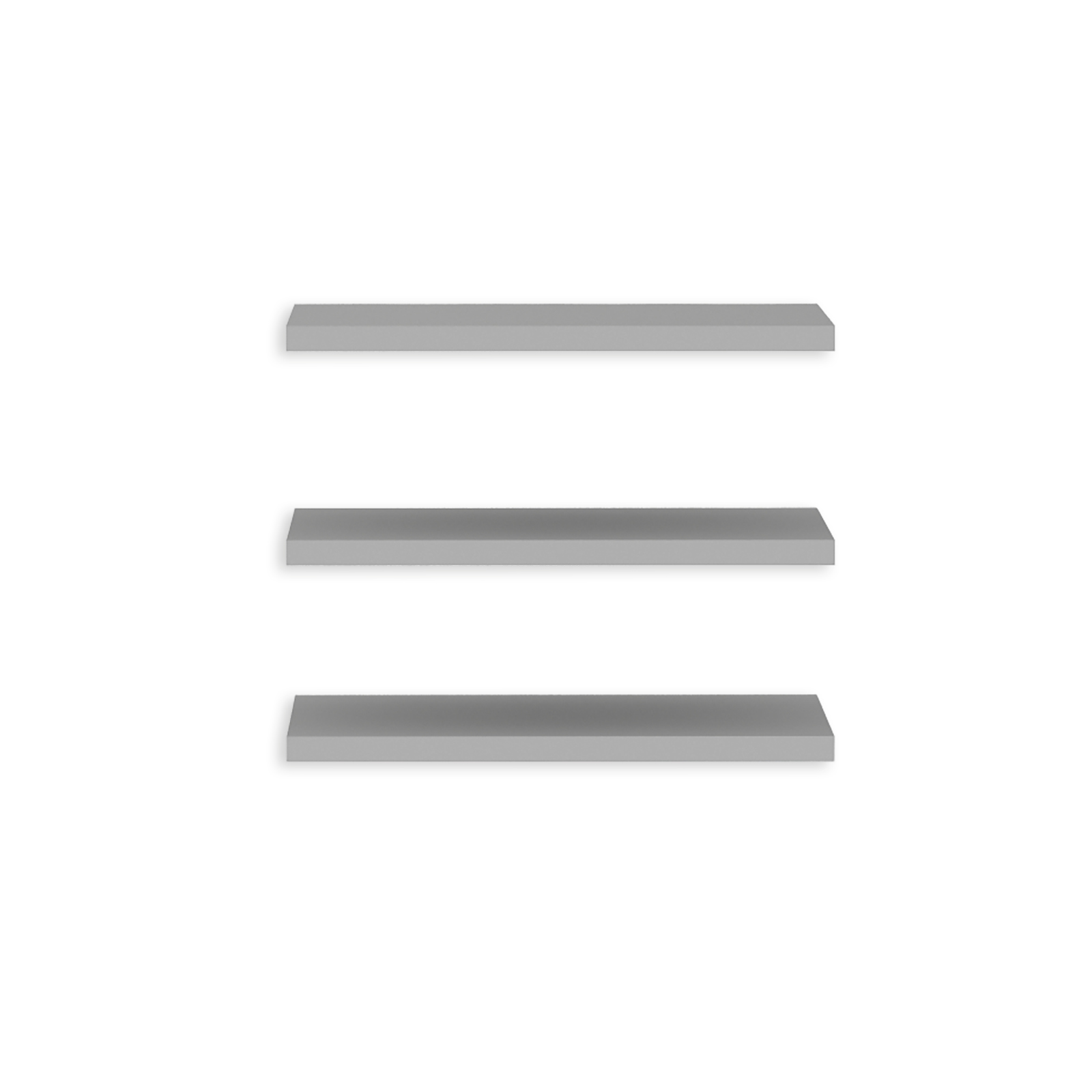 3er-Set Einlegeböden - grau