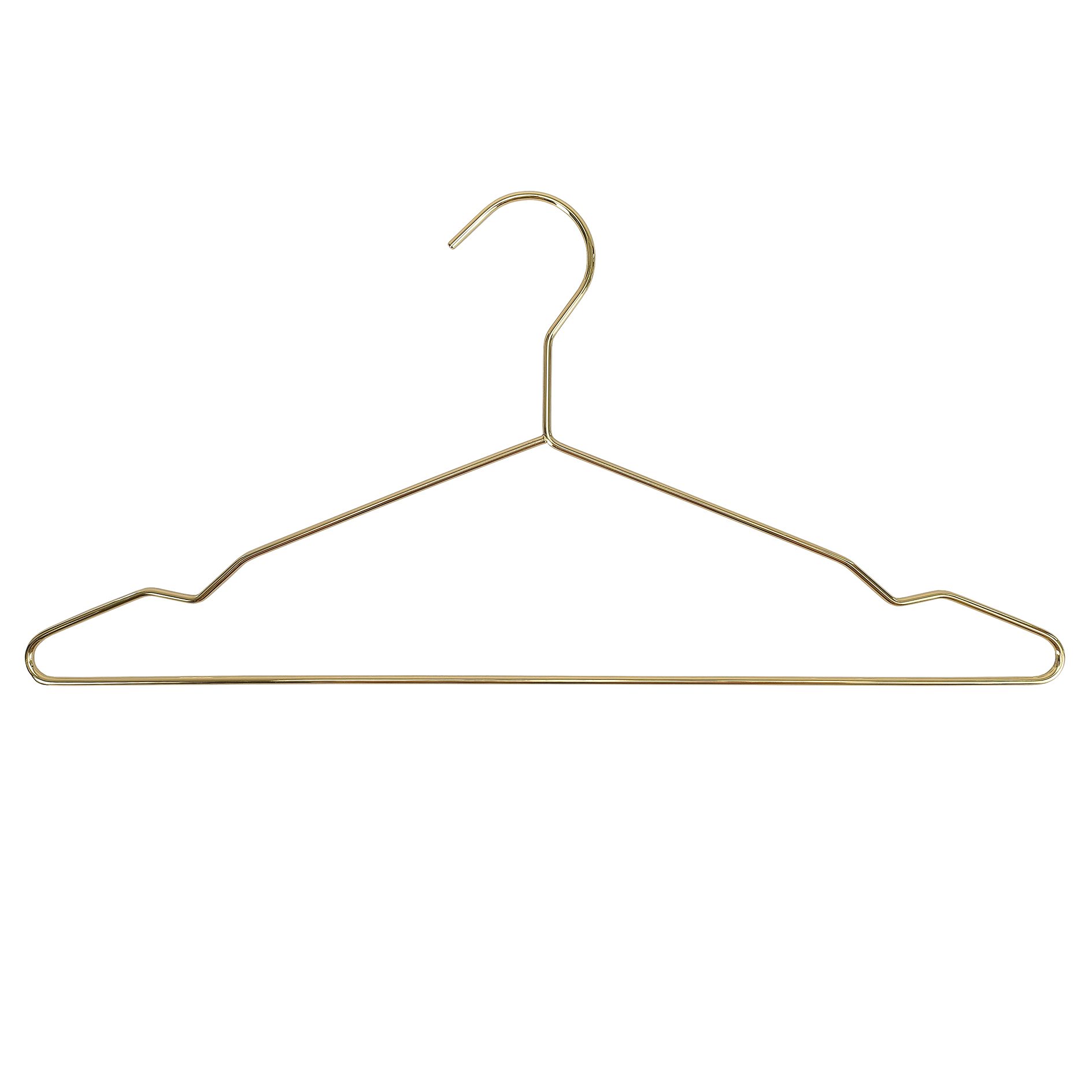 3er-Set Kleiderbügel - goldfarben - Metall