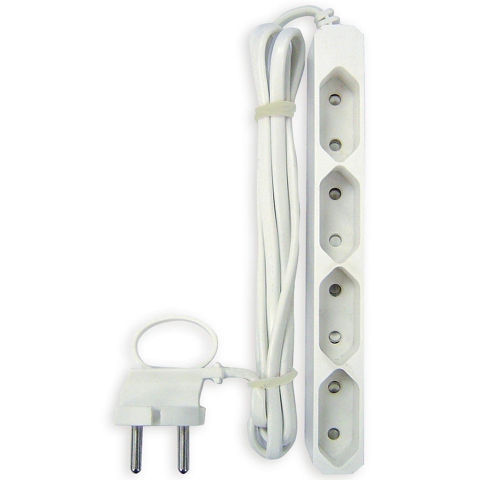 4-fach-Euro-Steckdosenleiste - weiß - Kabel 1,5 Meter