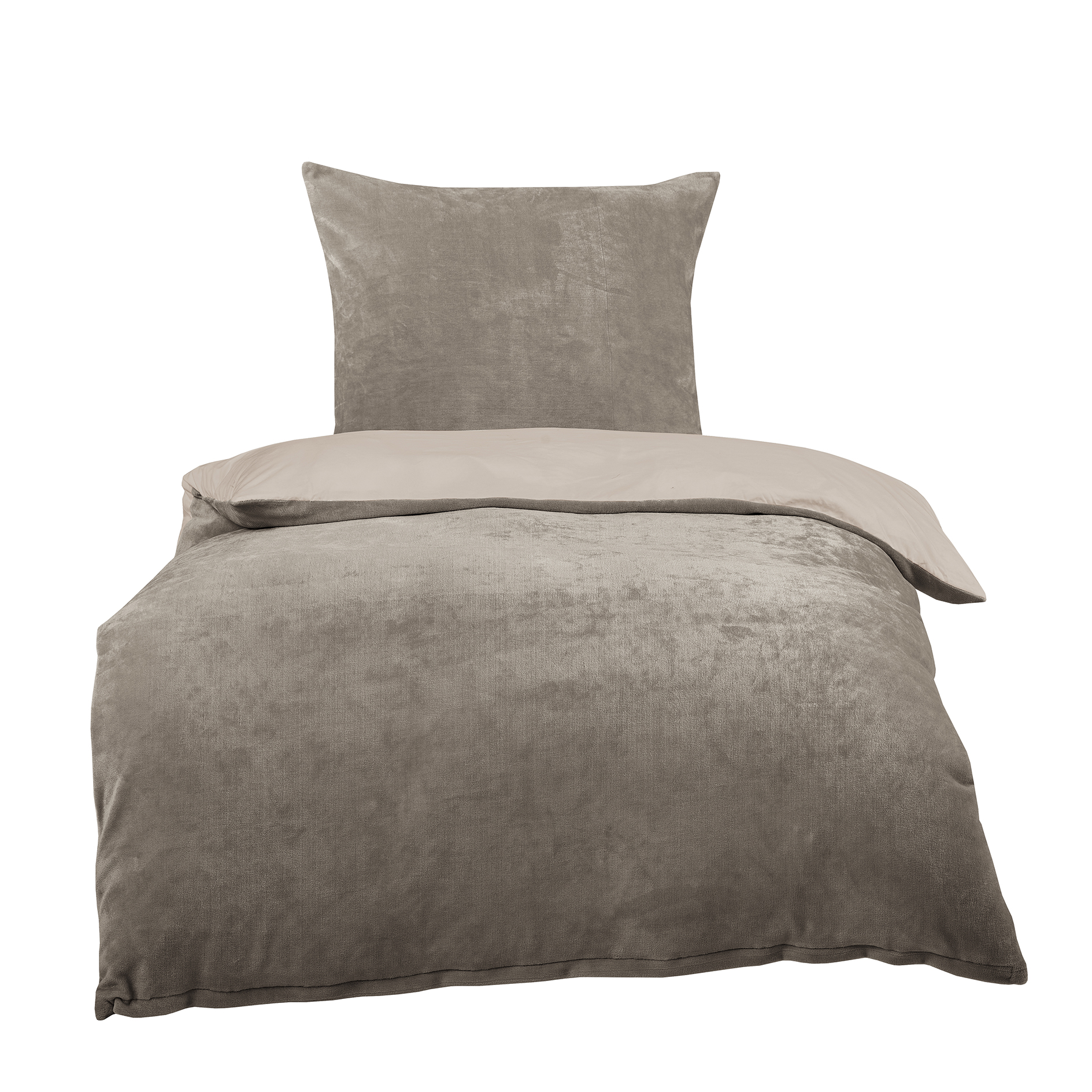 3-teiliges Mikrofaser-Bettwäsche-Set – Bettdecke 224x224 Cm + 2 Kissenbezüge, Flauschig & Allergikerfreundlich