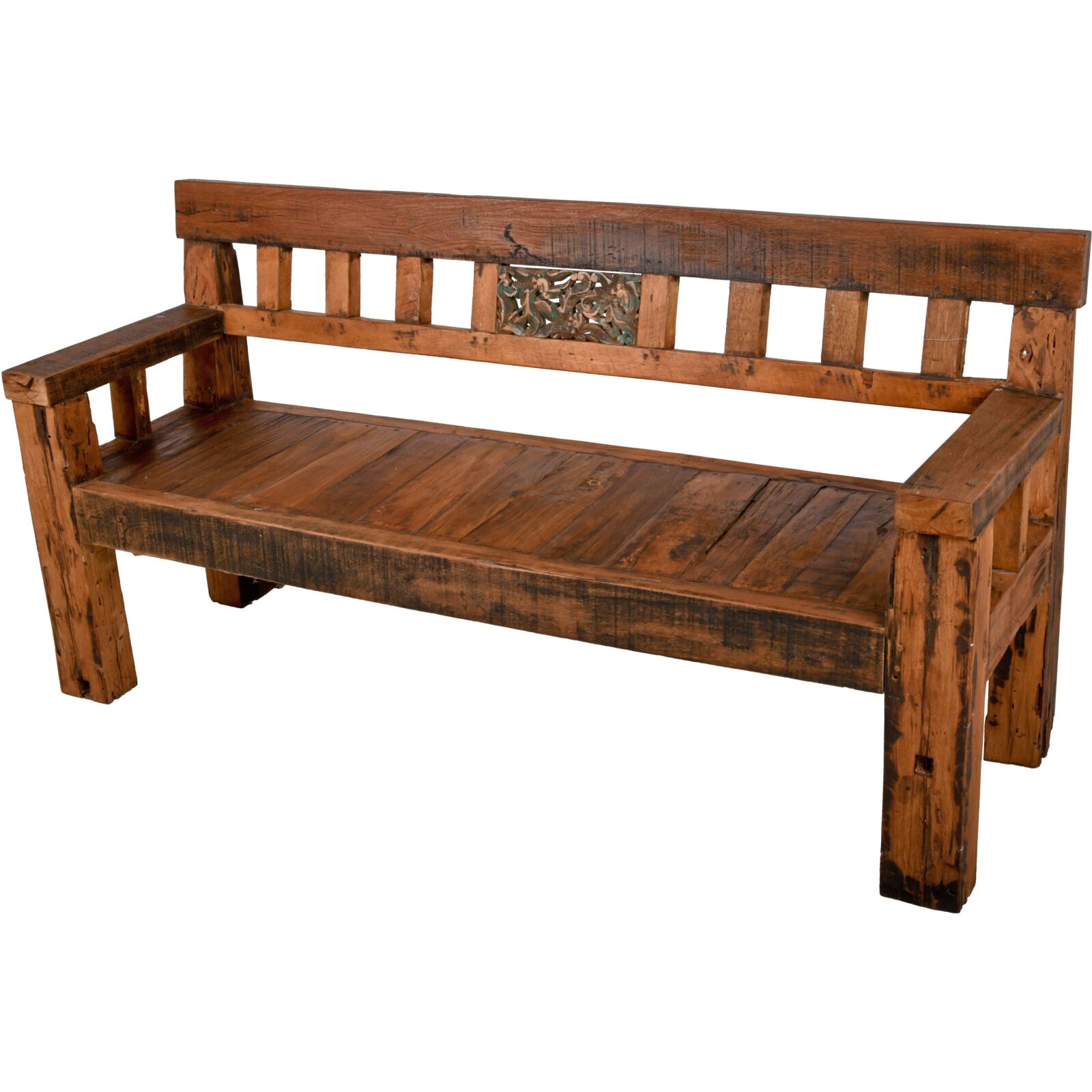 4-Sitzer-Bank SUMBA - natur - Teak massiv - 180 cm